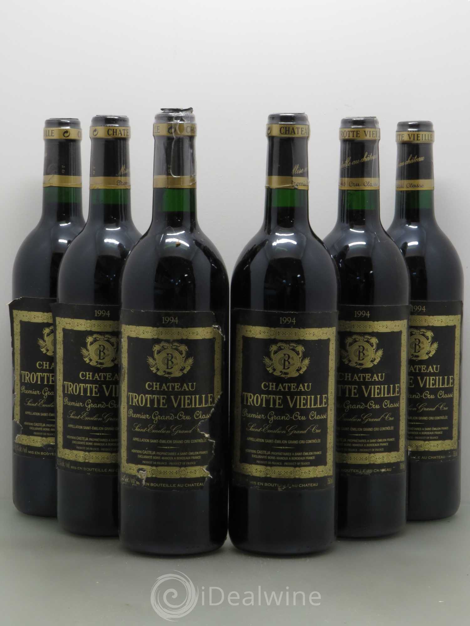 Château Trotte Vieille 1er Grand Cru Classé B 1994 - Lot de 6 bouteilles - 0