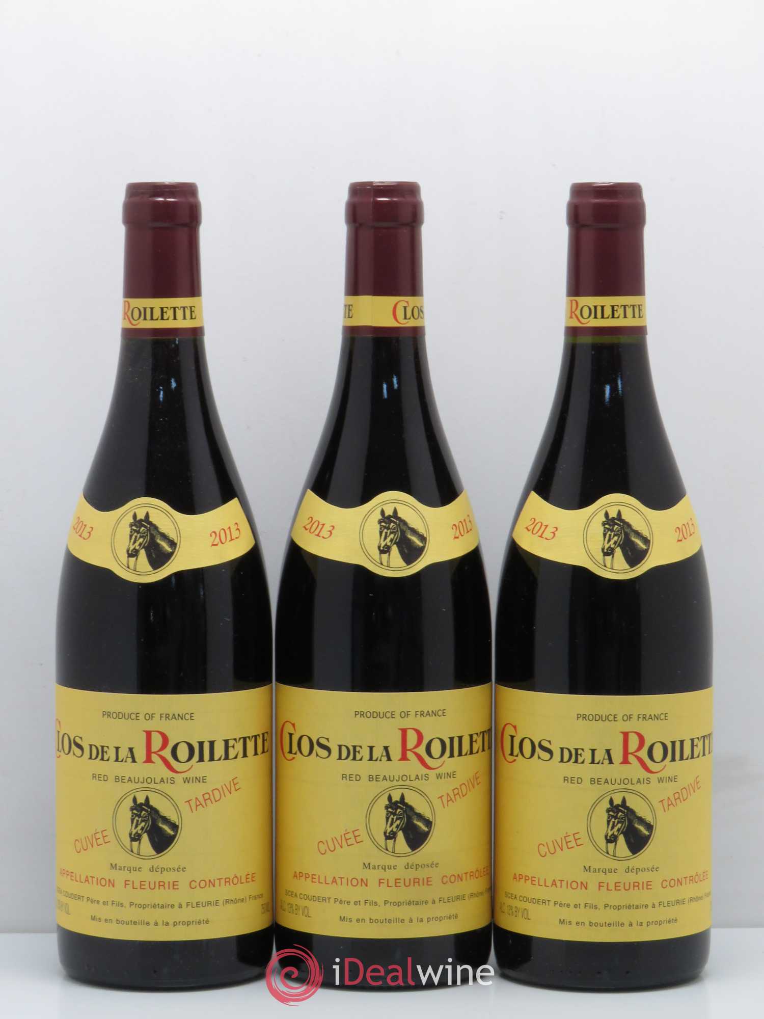 Fleurie Cuvée Tardive Clos de la Roilette (sans prix de réserve) 2013 - Lot de 3 bouteilles - 0