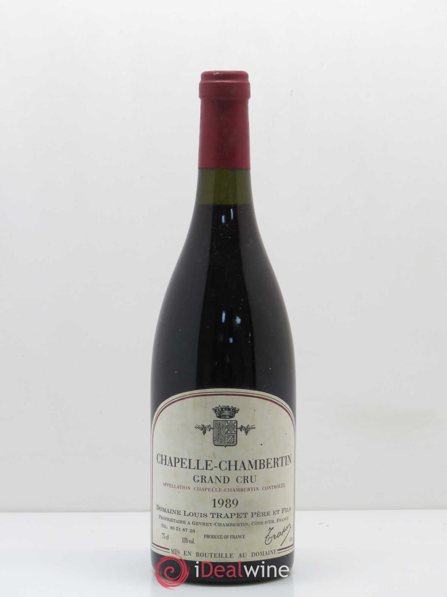 Chapelle-Chambertin Grand Cru Domaine Louis Trapet Pere et Fils 1989 - Posten von 1 Flasche - 0