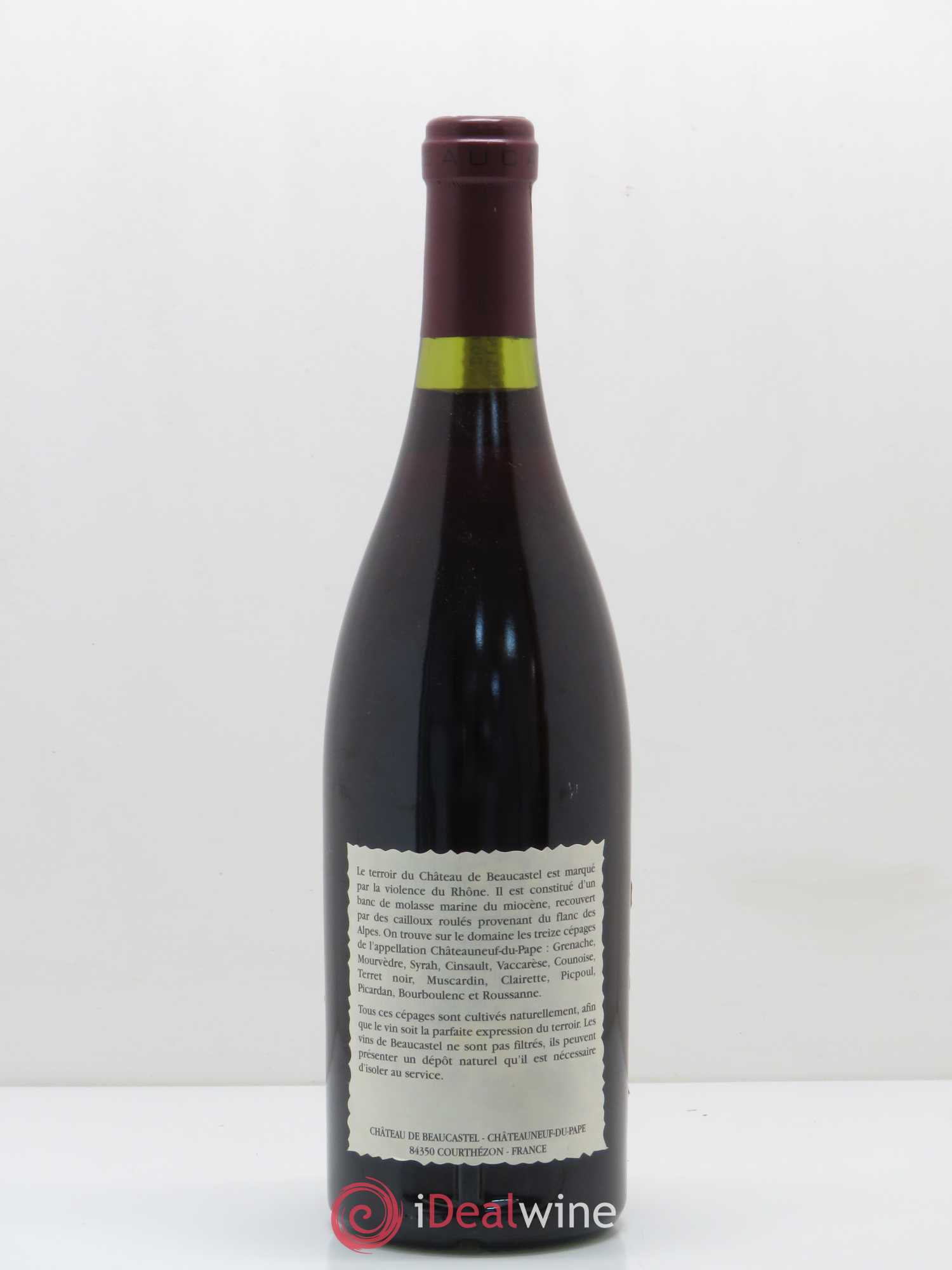 Châteauneuf-du-Pape Château de Beaucastel Famille Perrin 1990 - Lot de 1 bouteille - 1