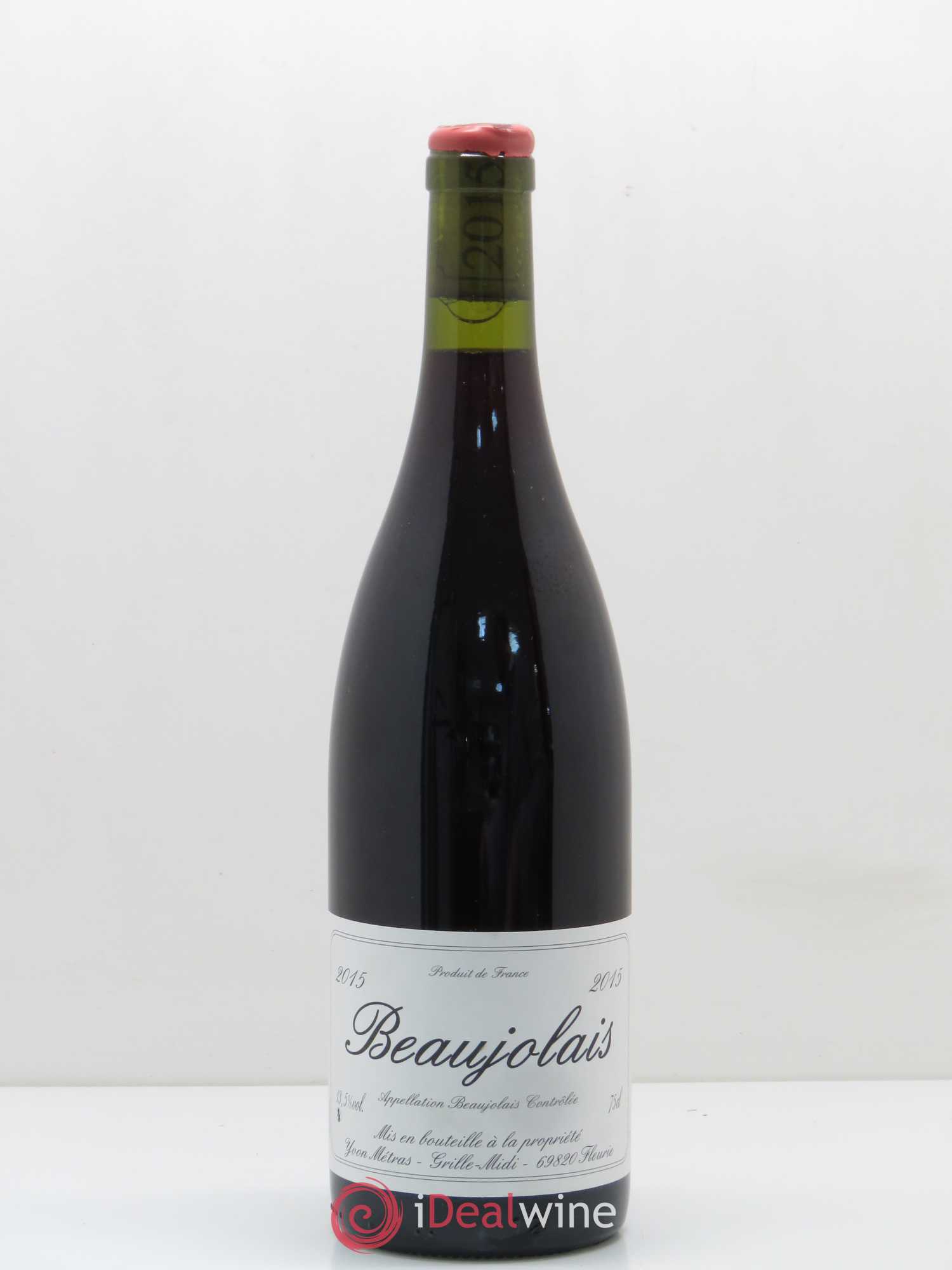 Beaujolais 1ère mise Yvon Métras 2015 - Lot de 1 bouteille - 0