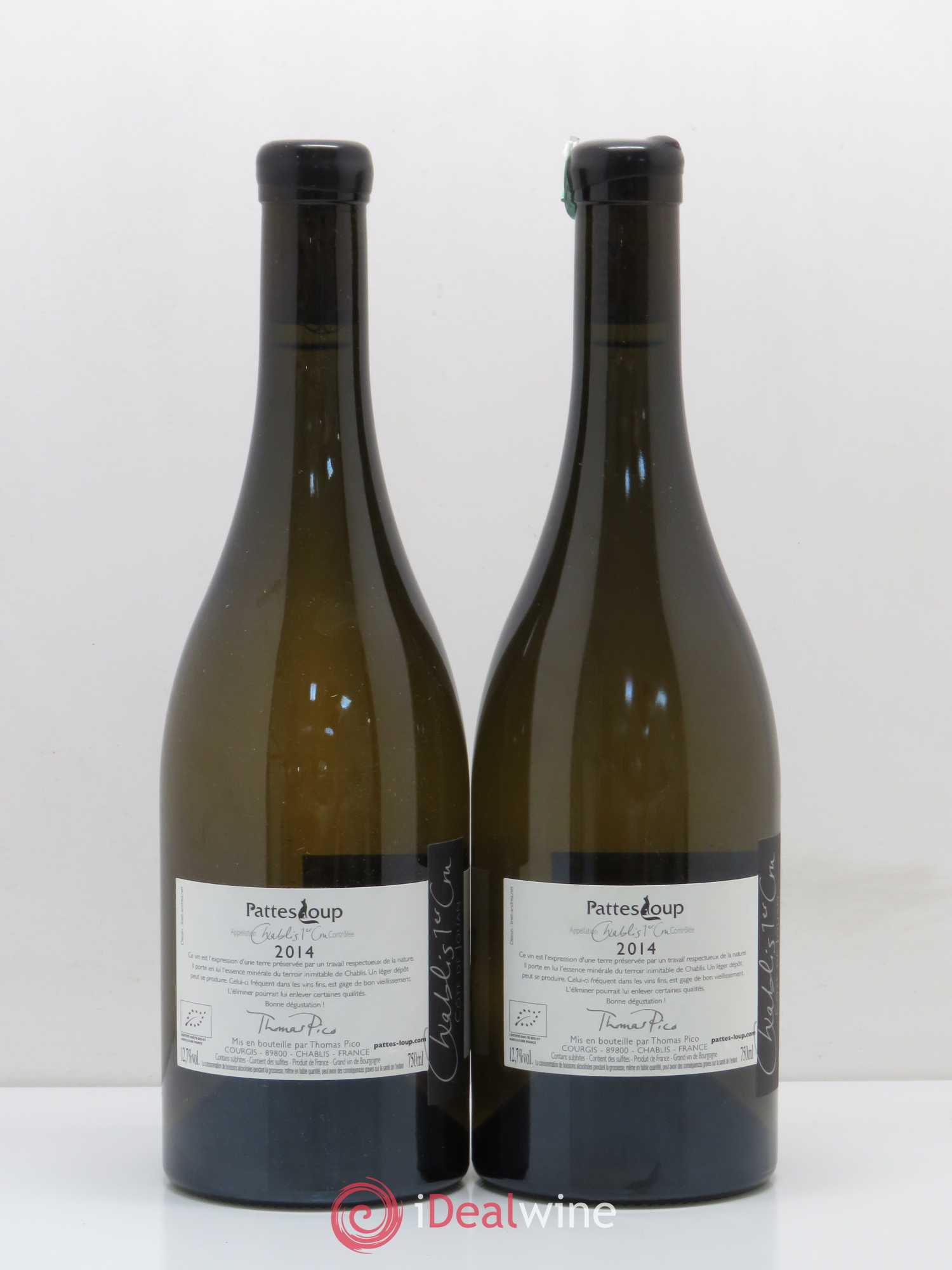 Chablis 1er Cru Côte de Jouan Domaine Pattes Loup 2014 - Posten von 2 Flaschen - 1