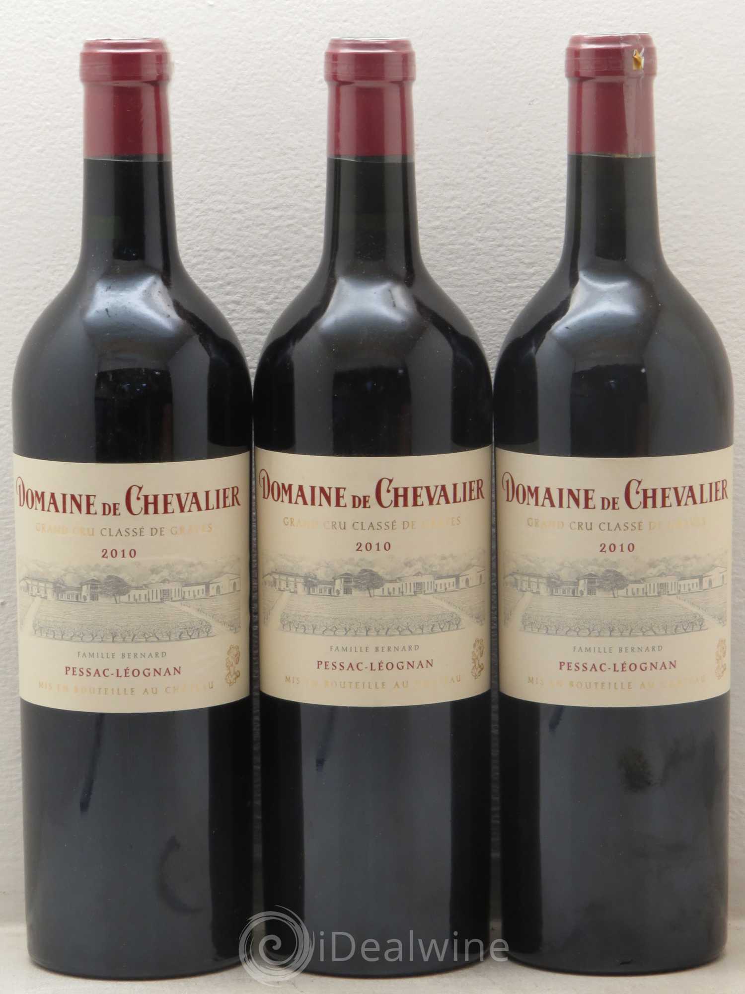 Domaine de Chevalier Cru Classé de Graves 2010 - Lot de 3 bouteilles - 0