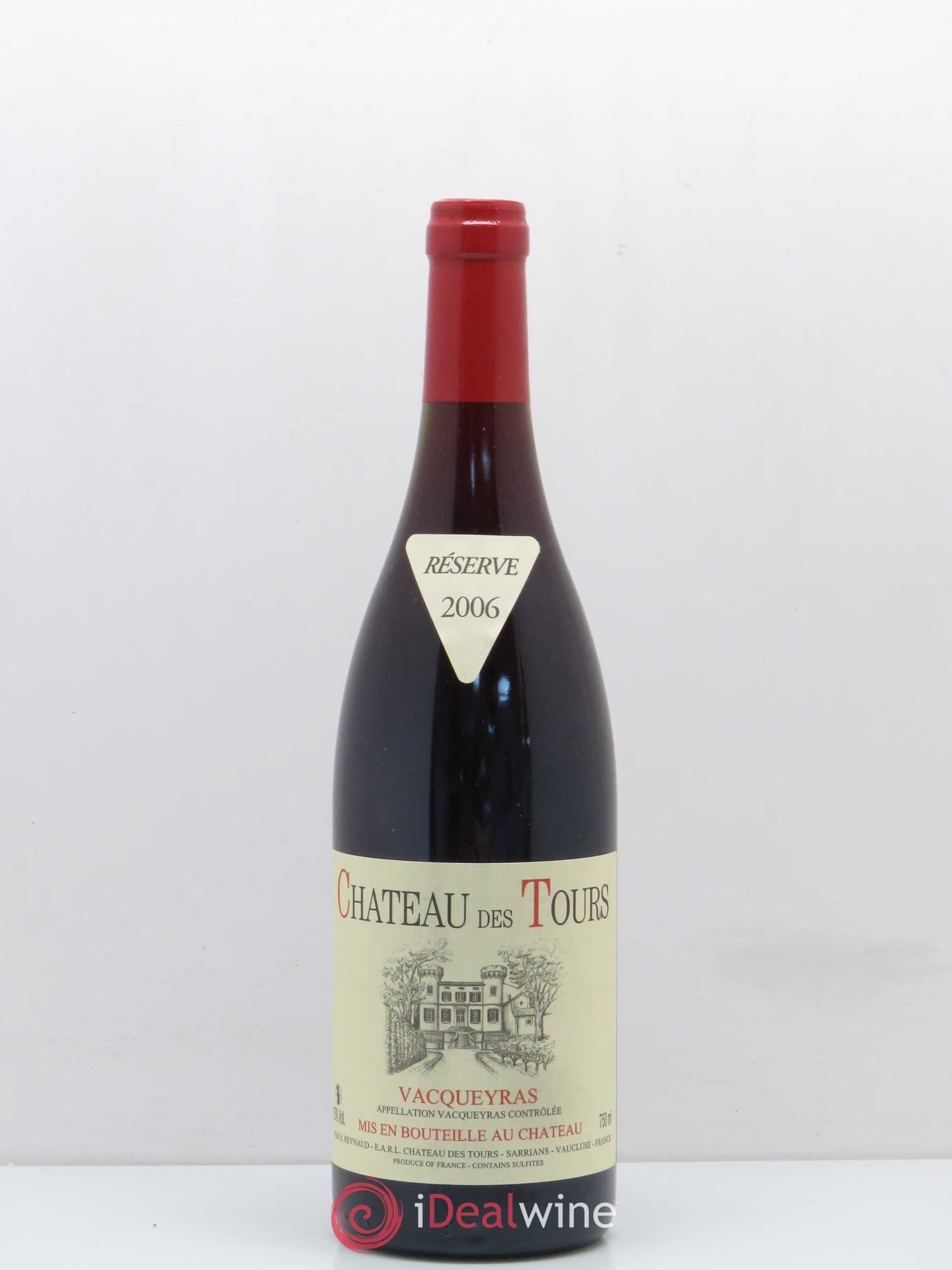 Vacqueyras Château des Tours Emmanuel Reynaud 2006 - Lot de 1 bouteille - 0