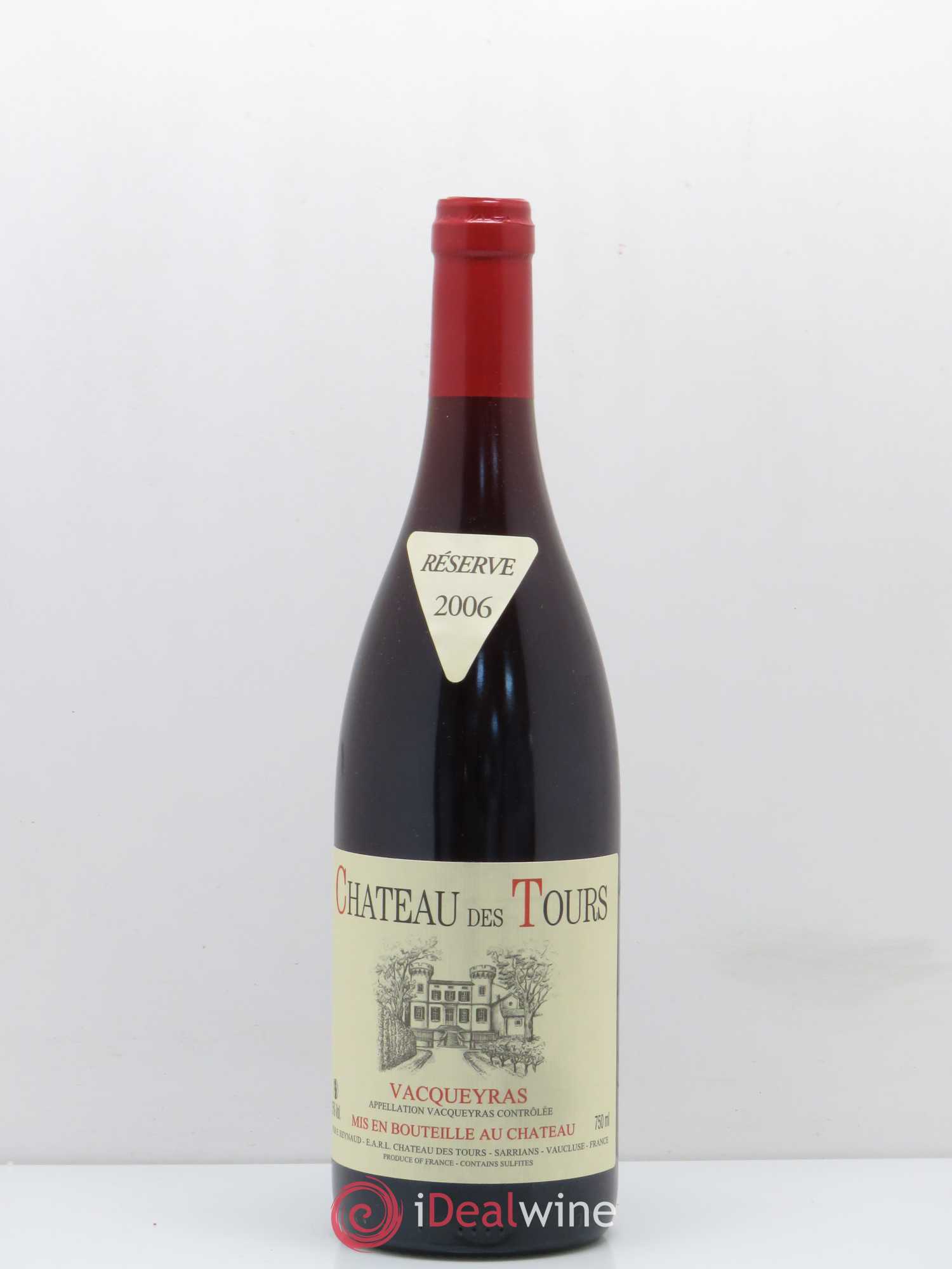 Vacqueyras Château des Tours Emmanuel Reynaud 2006 - Lot de 1 bouteille - 0