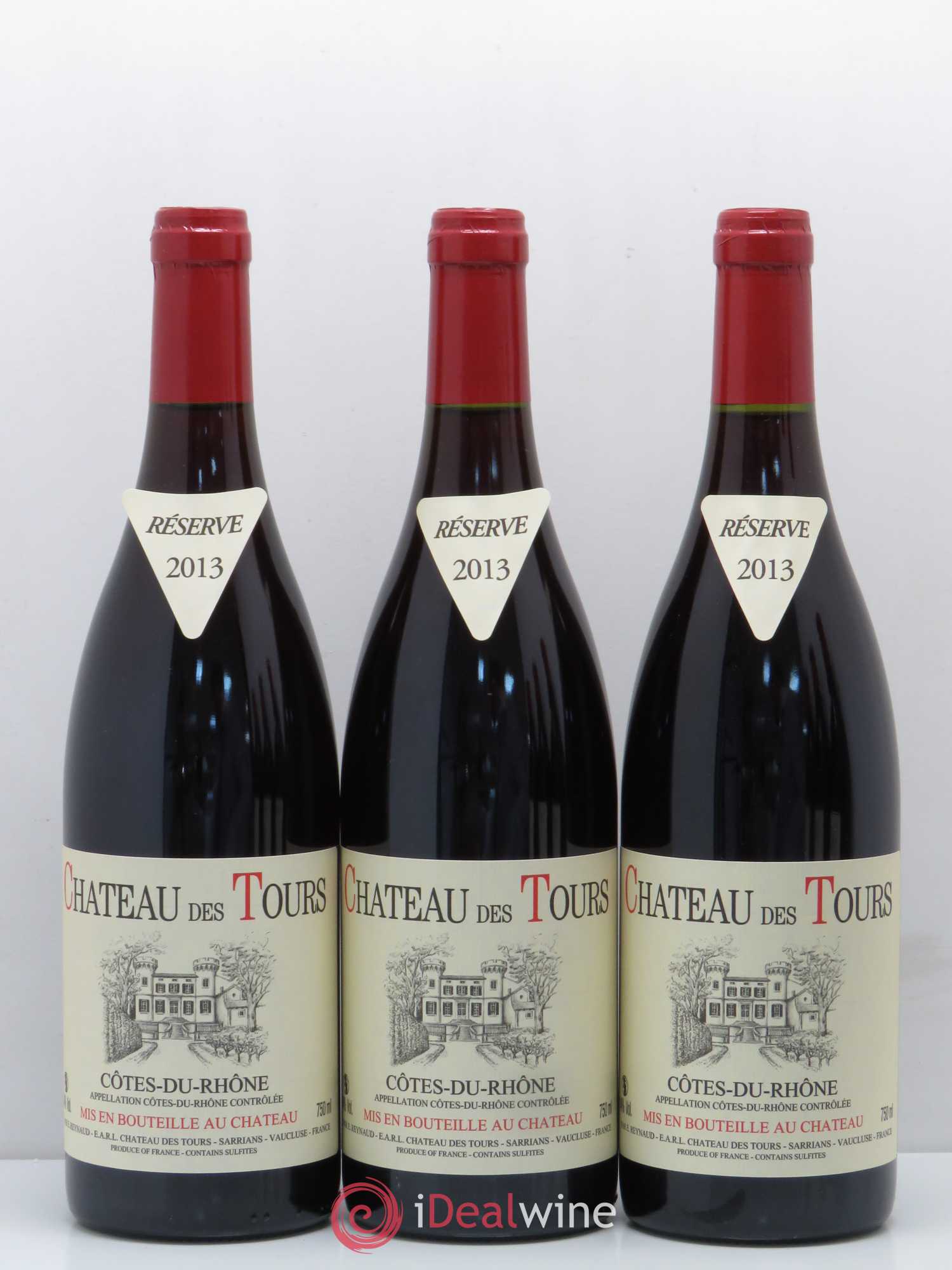 Côtes-du-Rhône Château des Tours Emmanuel Reynaud 2013 - Lot de 6 bouteilles - 1