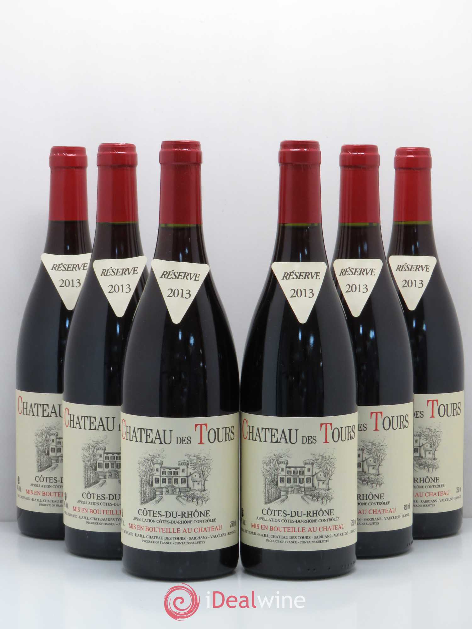 Côtes-du-Rhône Château des Tours Emmanuel Reynaud 2013 - Lot de 6 bouteilles - 0