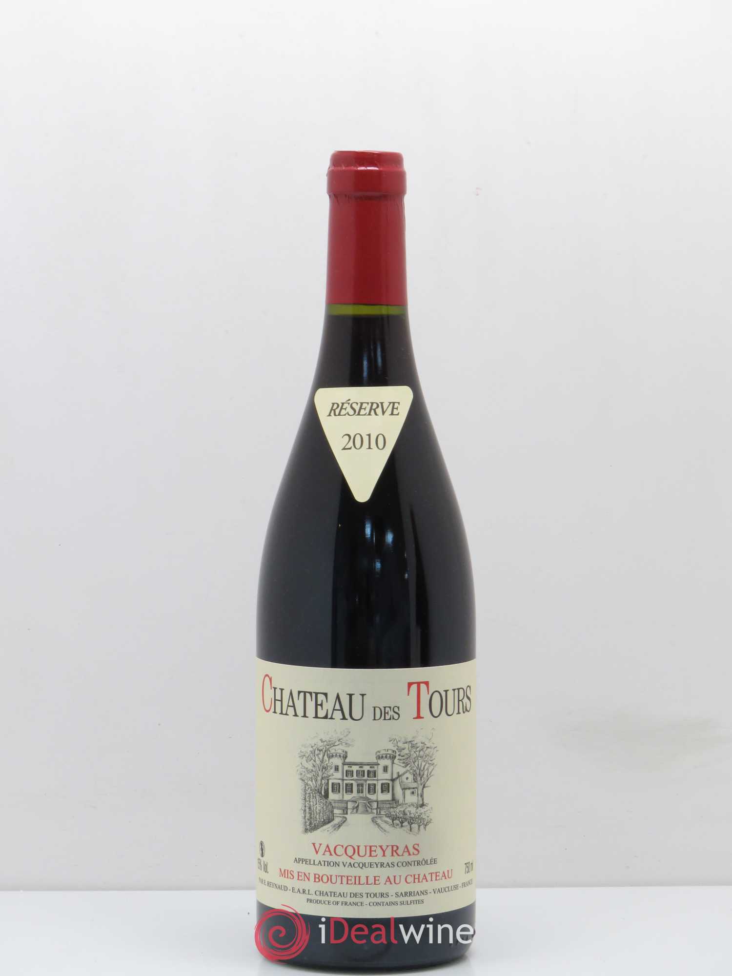 Vacqueyras Château des Tours Emmanuel Reynaud 2010 - Lot de 1 bouteille - 0
