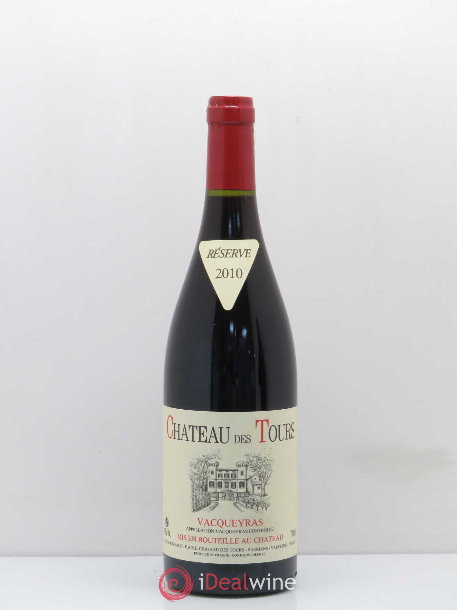 Vacqueyras Château des Tours Emmanuel Reynaud 2010 - Lot de 1 bouteille - 0