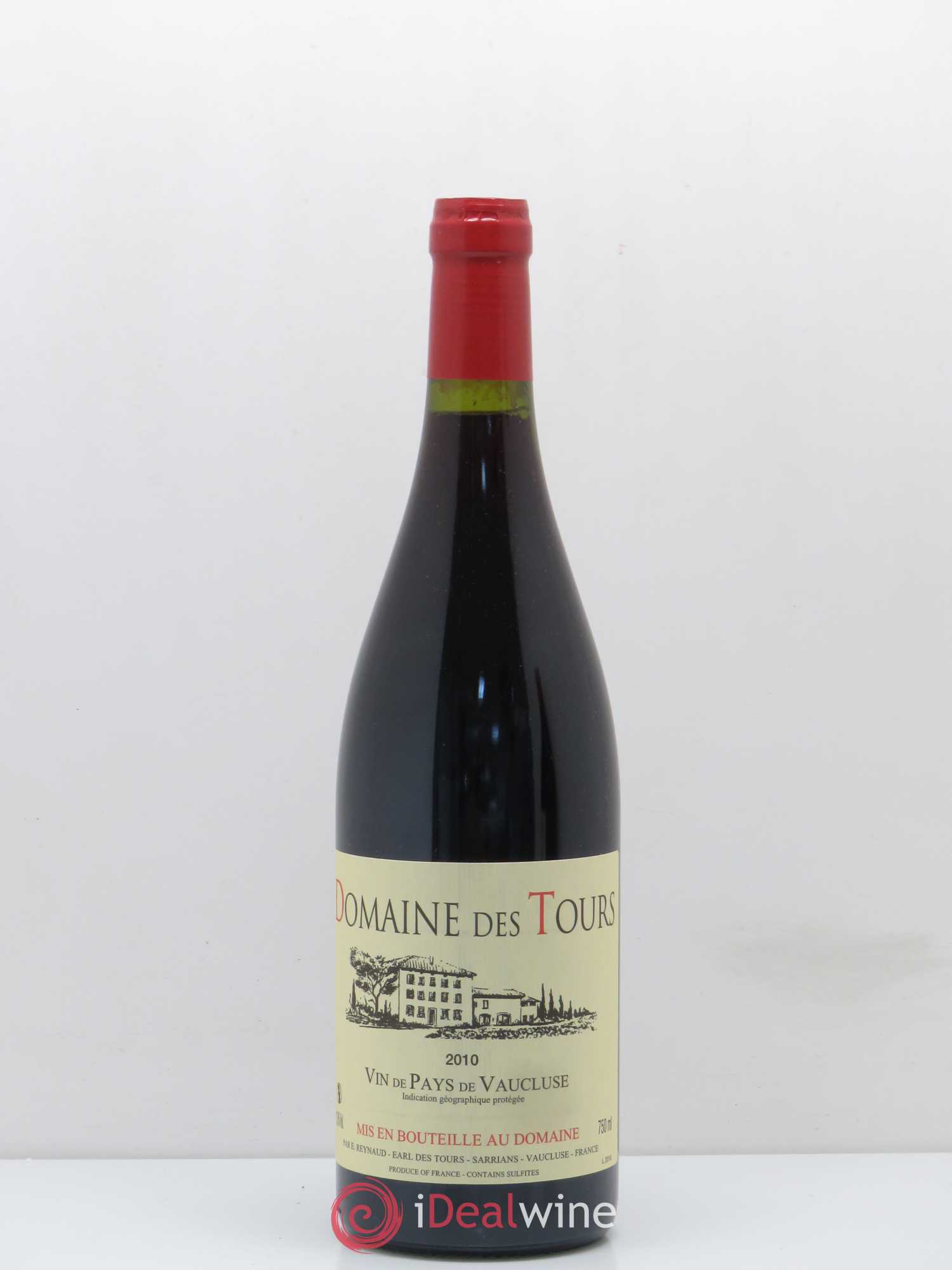 Vaucluse (Vin de Pays de Vaucluse) Domaine des Tours Emmanuel Reynaud 2010 - Lot de 1 bouteille - 0