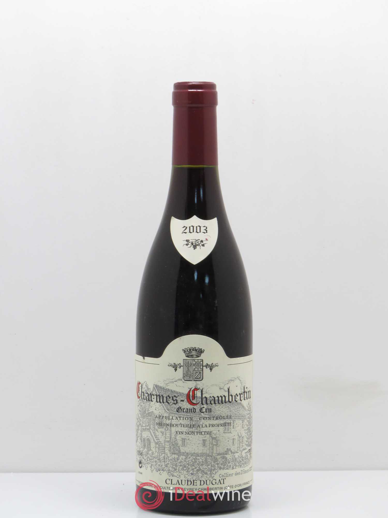 Charmes-Chambertin Grand Cru Claude Dugat 2003 - Lot de 1 bouteille - 0
