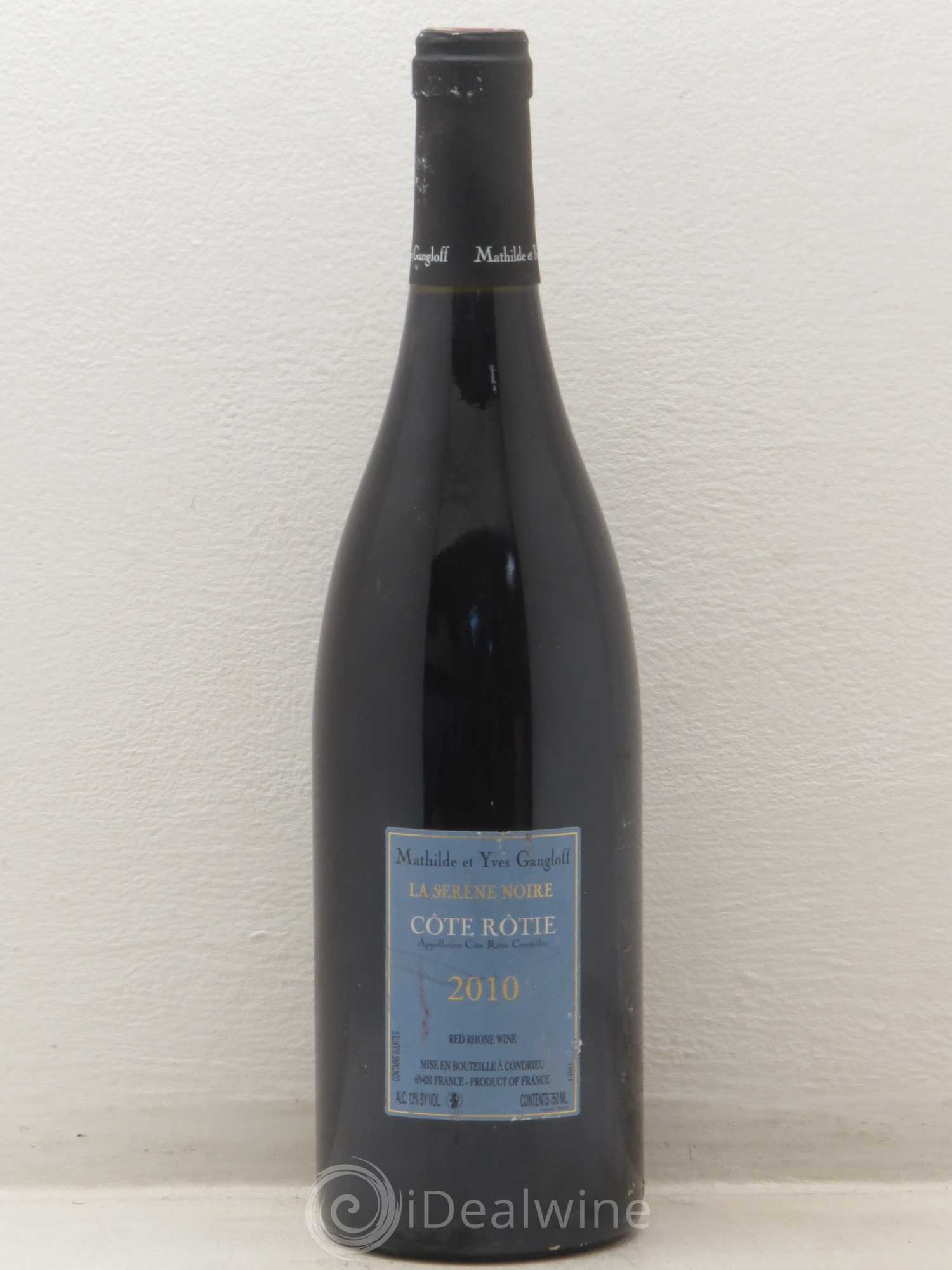 Côte-Rôtie La Sereine Noire Gangloff (Domaine) 2010 - Lot de 1 bouteille - 1