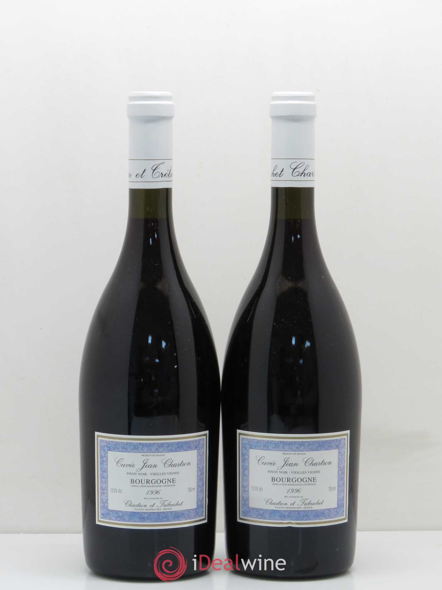 Bourgogne Pinot Noir Vieilles Vignes Domaine Jean Chartron (sans prix de réserve) 1996 - Posten von 2 Flaschen - 0