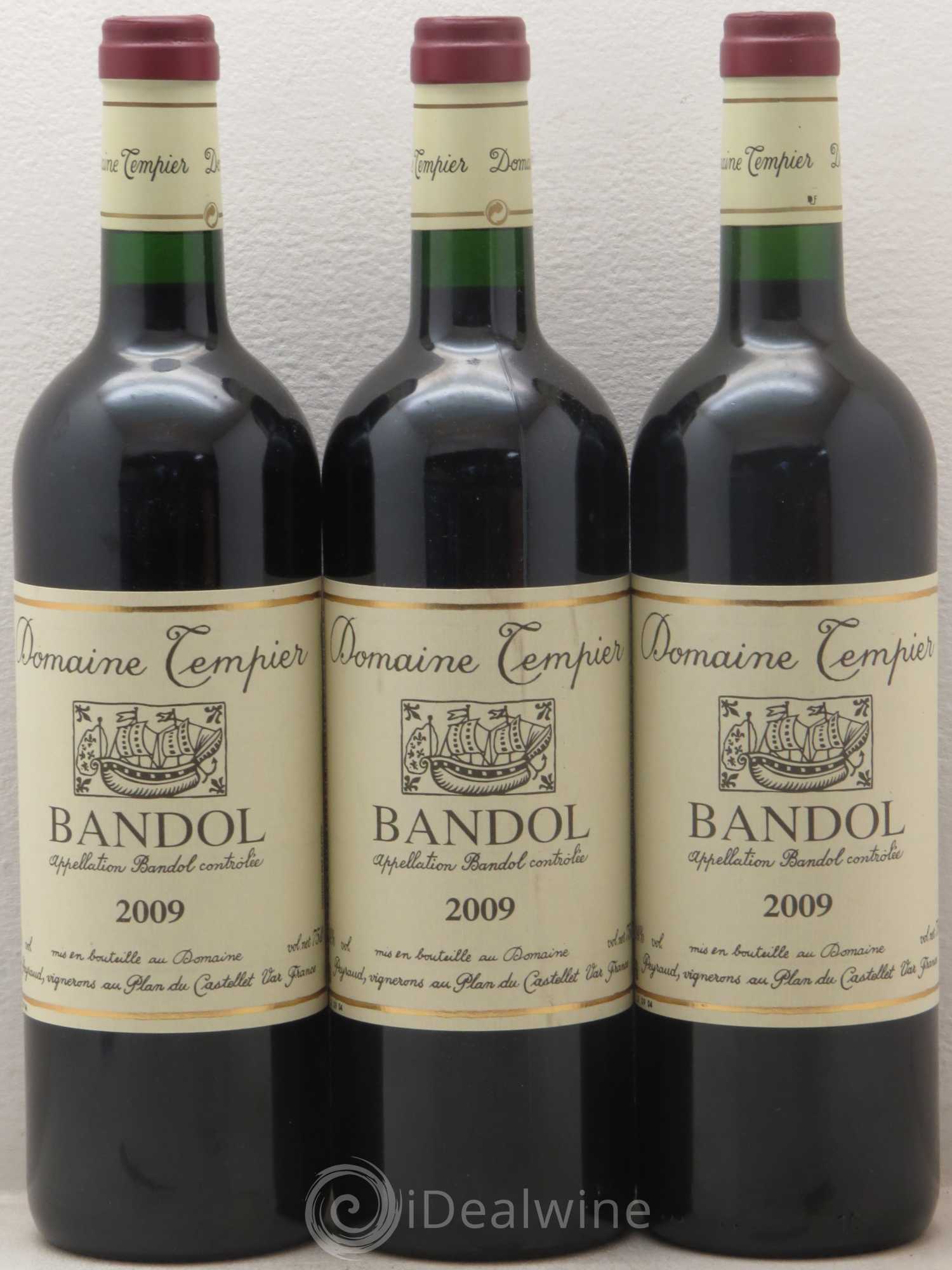 Bandol Domaine Tempier Famille Peyraud 2009 - Lot de 3 bouteilles - 0