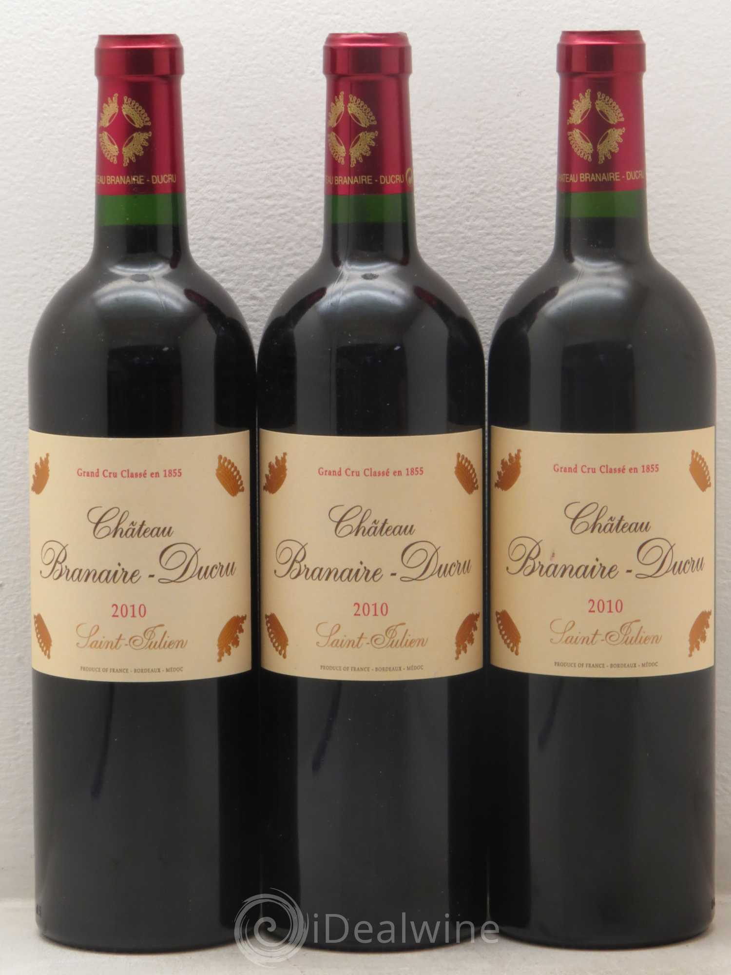 Château Branaire Ducru 4ème Grand Cru Classé 2010 - Lot de 6 bouteilles - 1