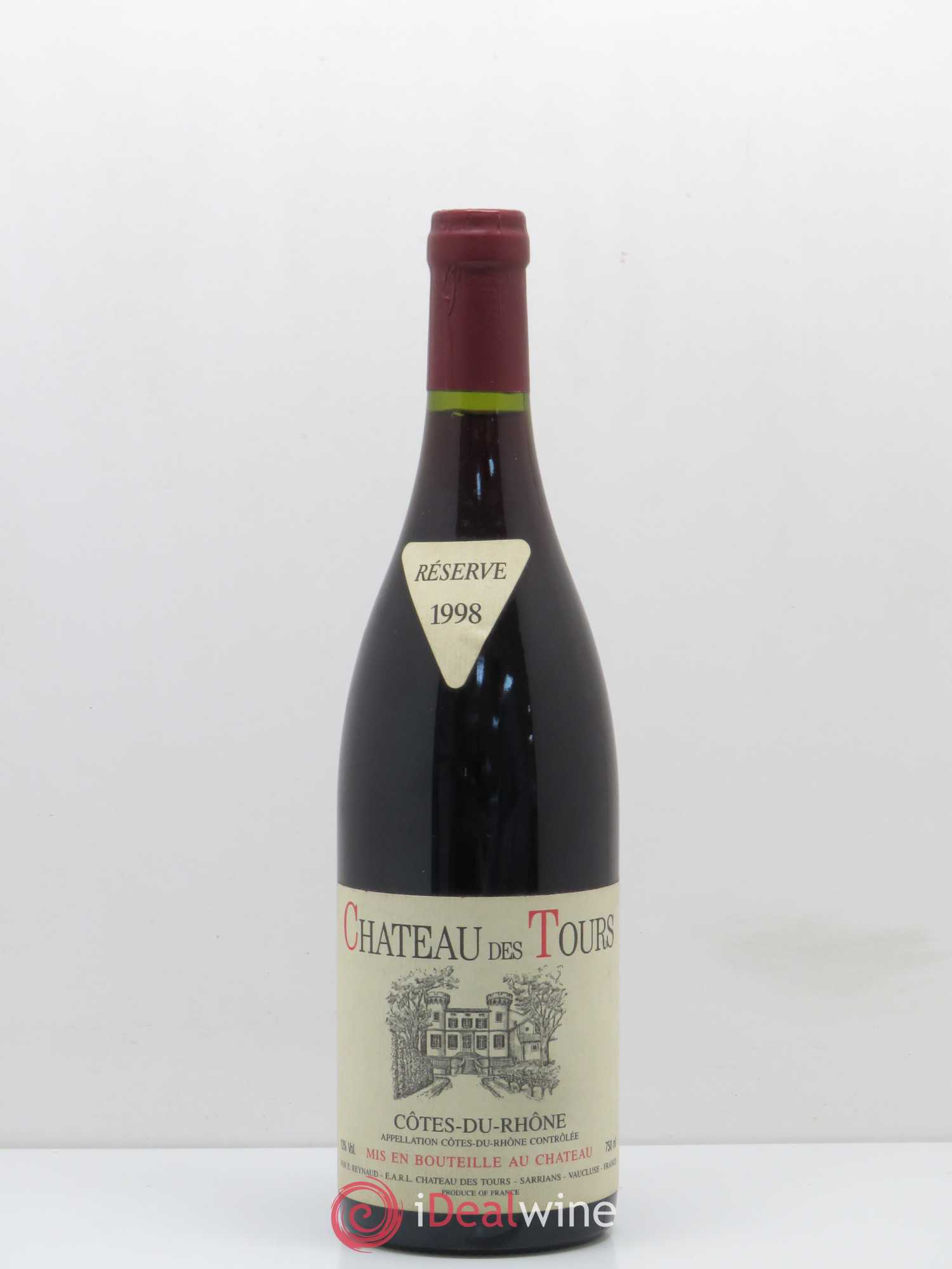 Côtes-du-Rhône Château des Tours Emmanuel Reynaud 1998 - Lot de 1 bouteille - 0