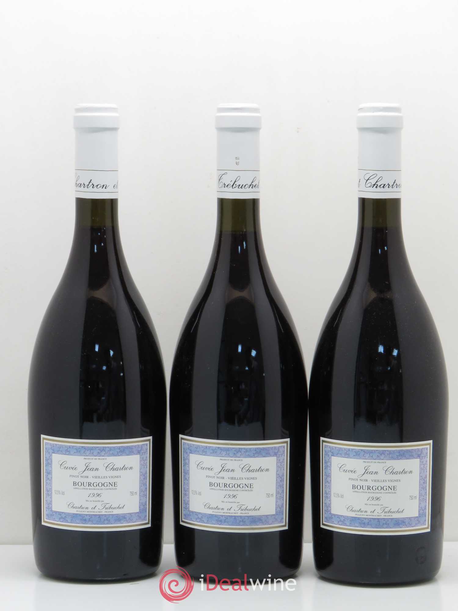 Bourgogne Pinot Noir Vieilles Vignes Domaine Jean Chartron (sans prix de réserve) 1996 - Posten von 6 Flaschen - 2