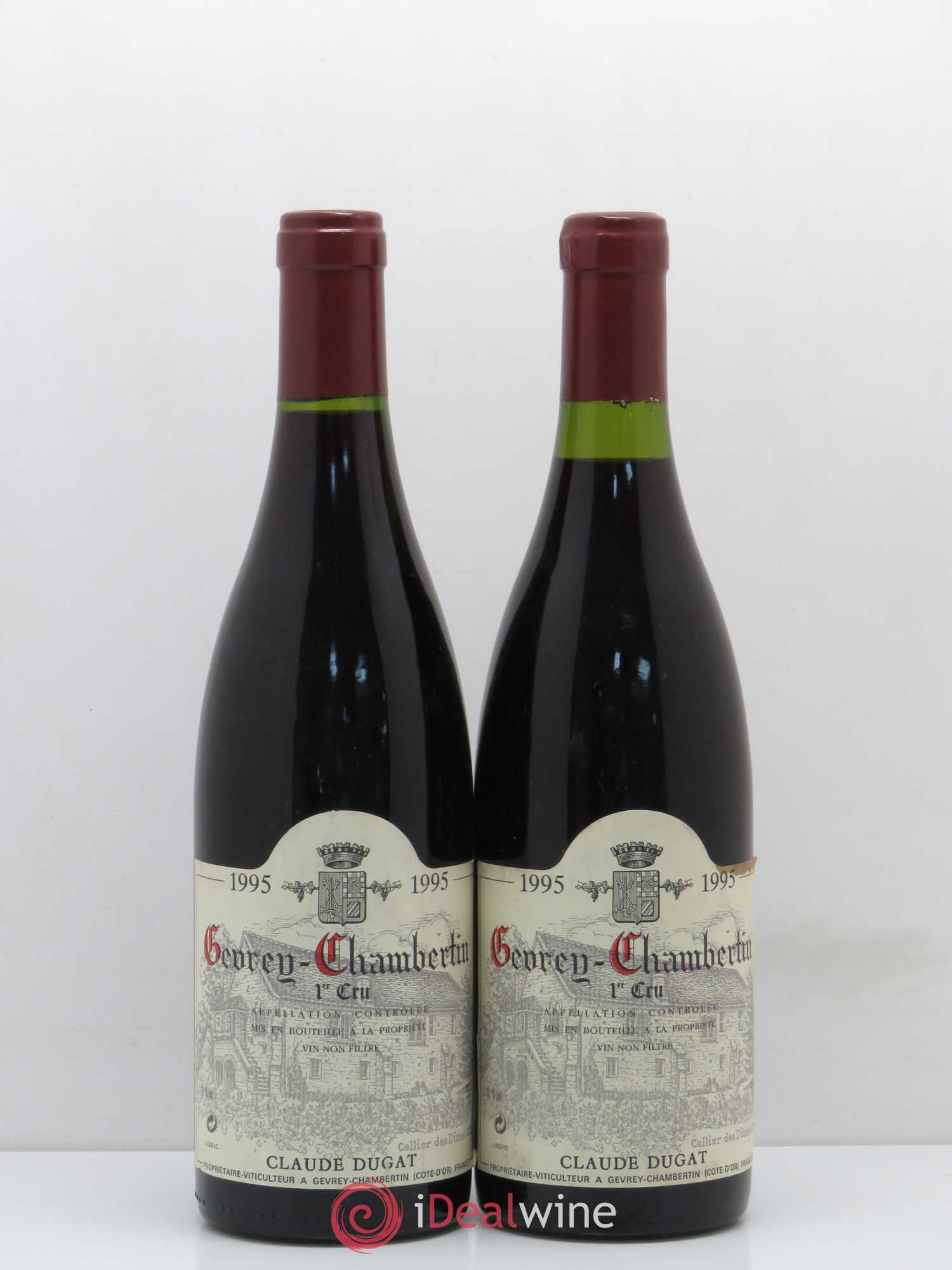 Gevrey-Chambertin 1er Cru Claude Dugat 1995 - Lot de 2 bouteilles - 0