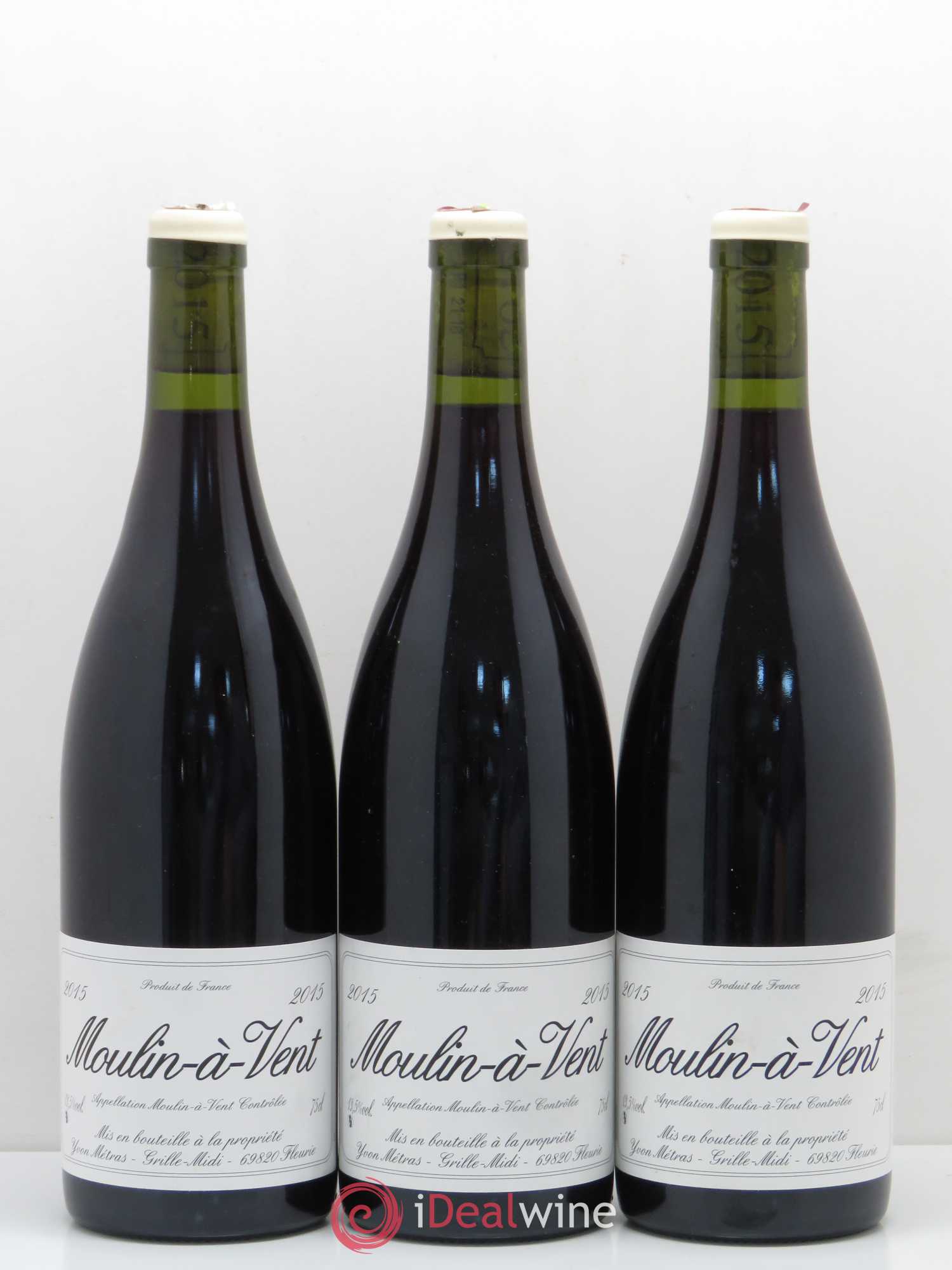 Moulin-à-Vent Yvon Métras 2015 - Lot de 3 bouteilles - 0