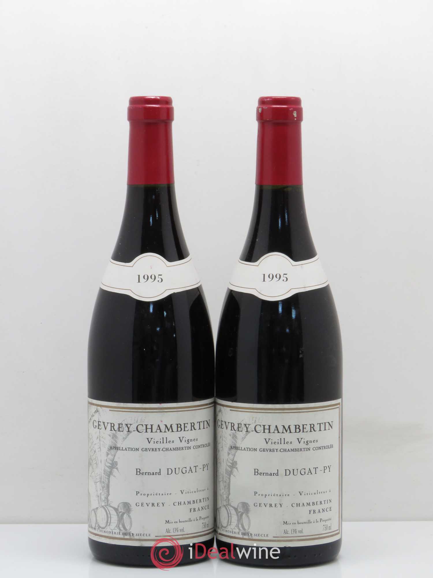 Gevrey-Chambertin Vieilles Vignes Dugat-Py 1995 - Lot de 2 bouteilles - 0
