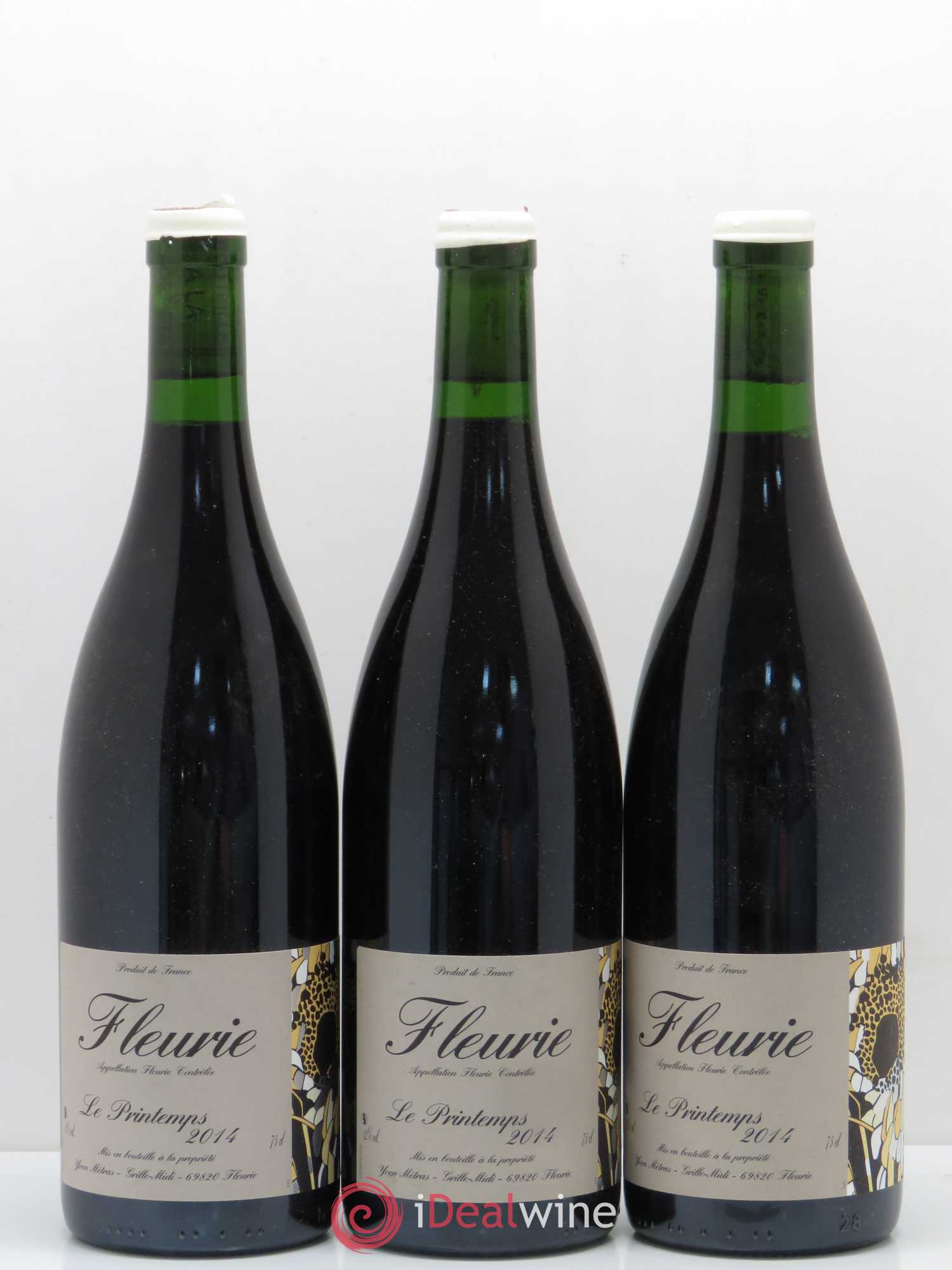 Fleurie Le Printemps Yvon Métras 2014 - Lot de 3 bouteilles - 0