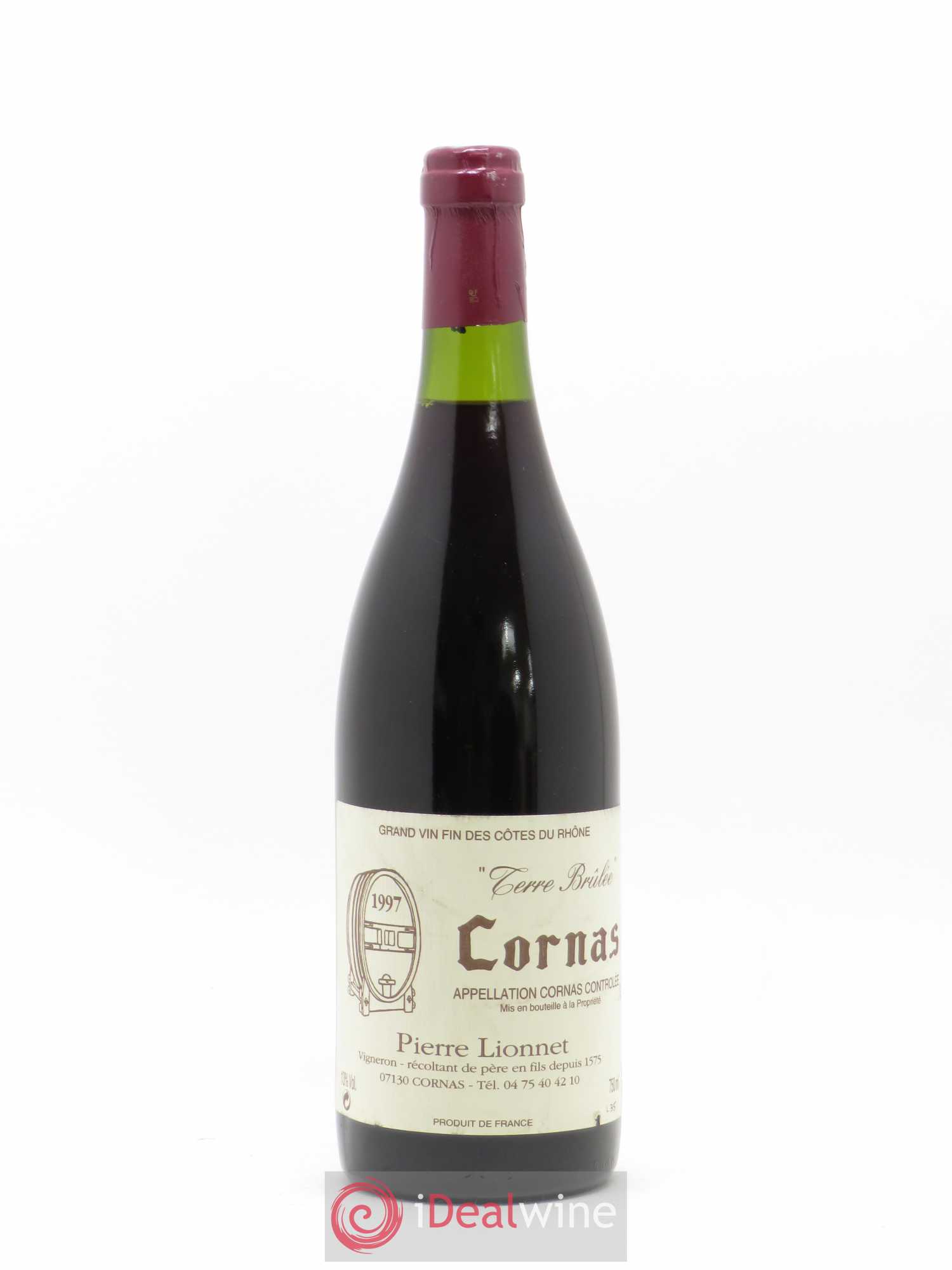 Cornas Terre Brûlée Pierre Lionnet 1997 - Posten von 1 Flasche - 0