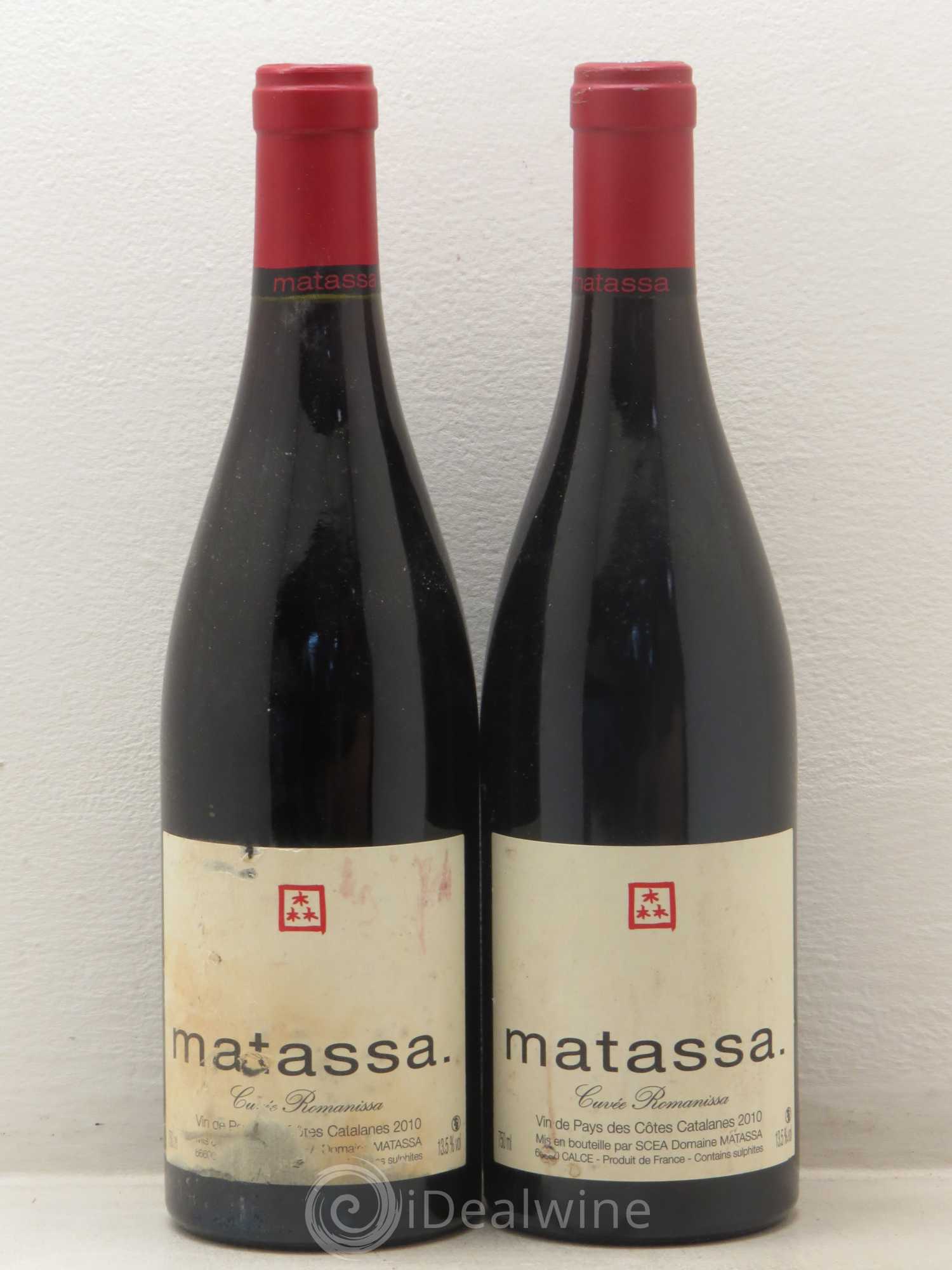 Côtes Catalanes Matassa Matassa Romanissa 2010 - Lot de 2 bouteilles - 0