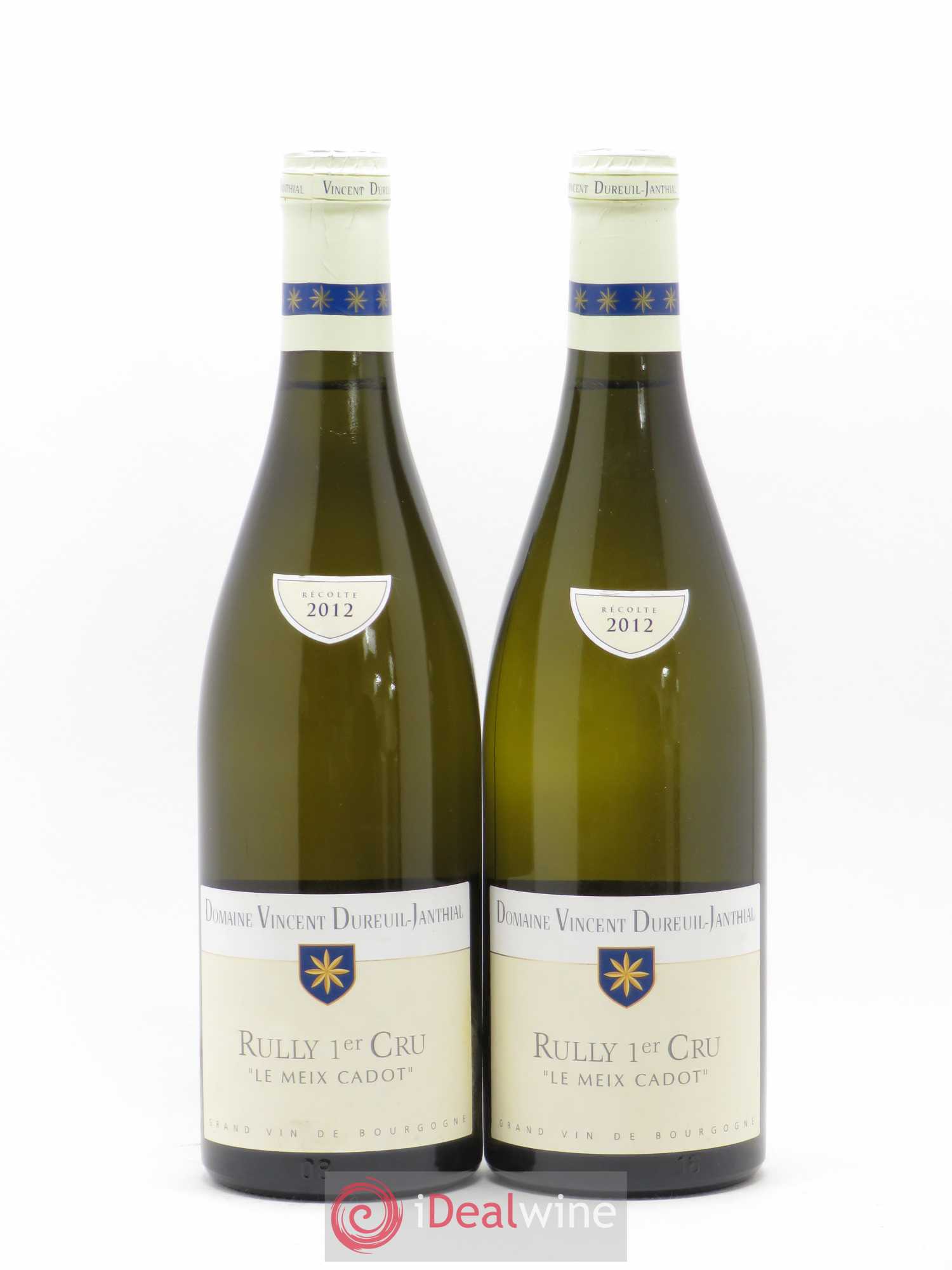 Rully 1er Cru Le Meix Cadot Vincent Dureuil-Janthial 2012 - Lot de 2 bouteilles - 0