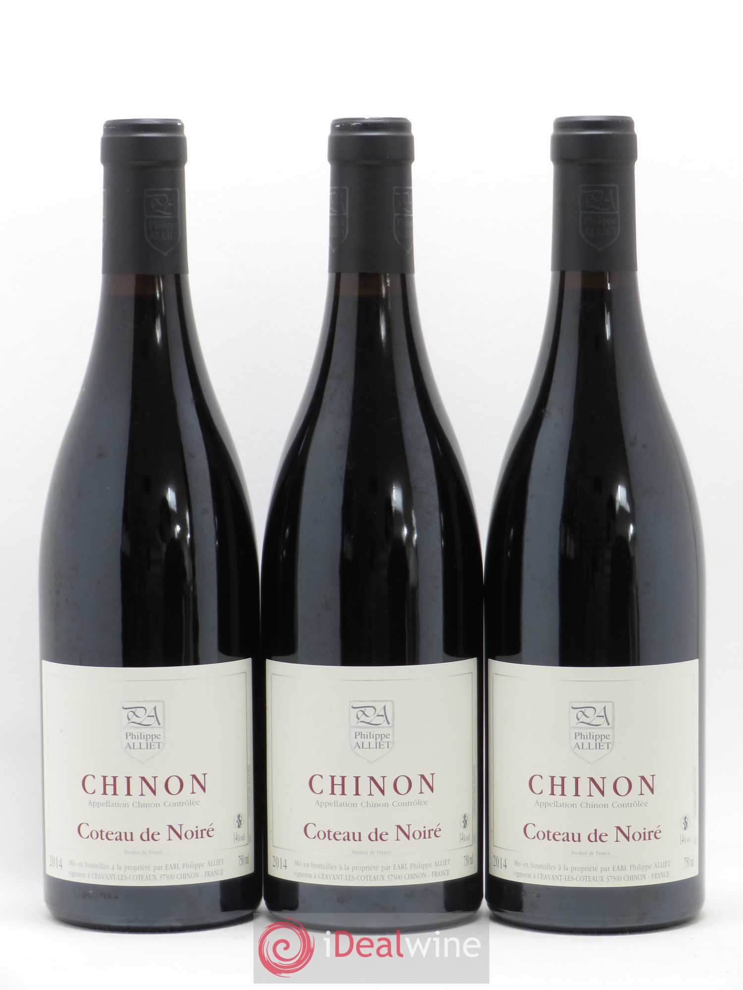Chinon Coteau de Noiré Philippe Alliet 2014 - Lot de 3 bouteilles - 0