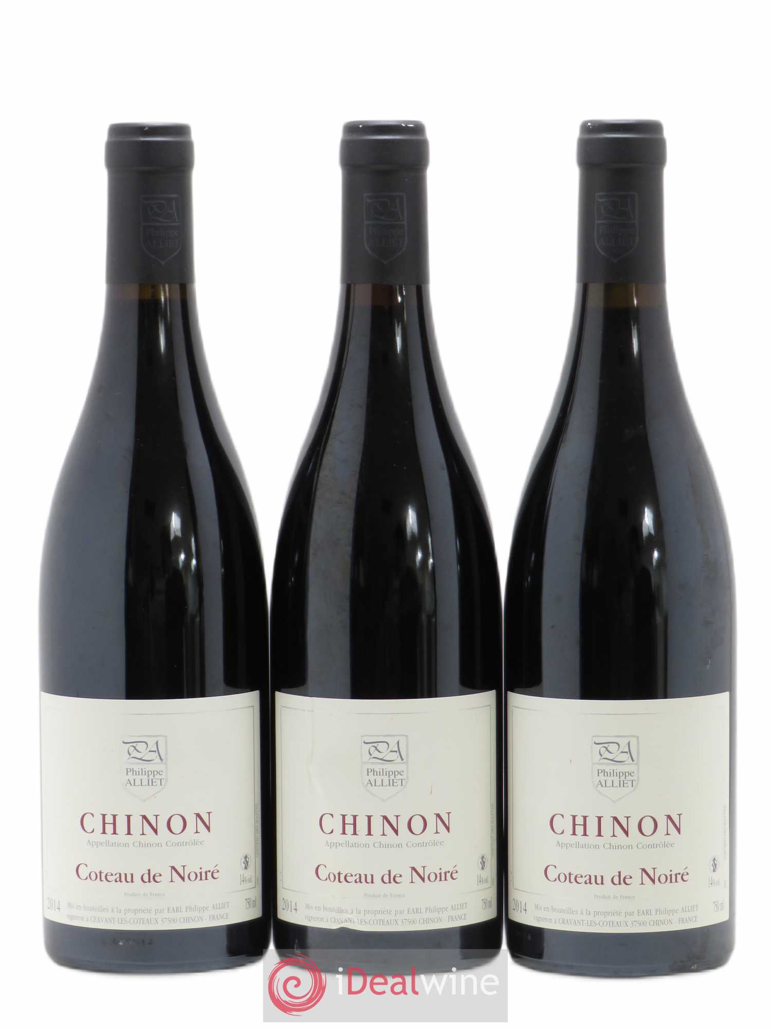Chinon Coteau de Noiré Philippe Alliet 2014 - Lot de 3 bouteilles - 0