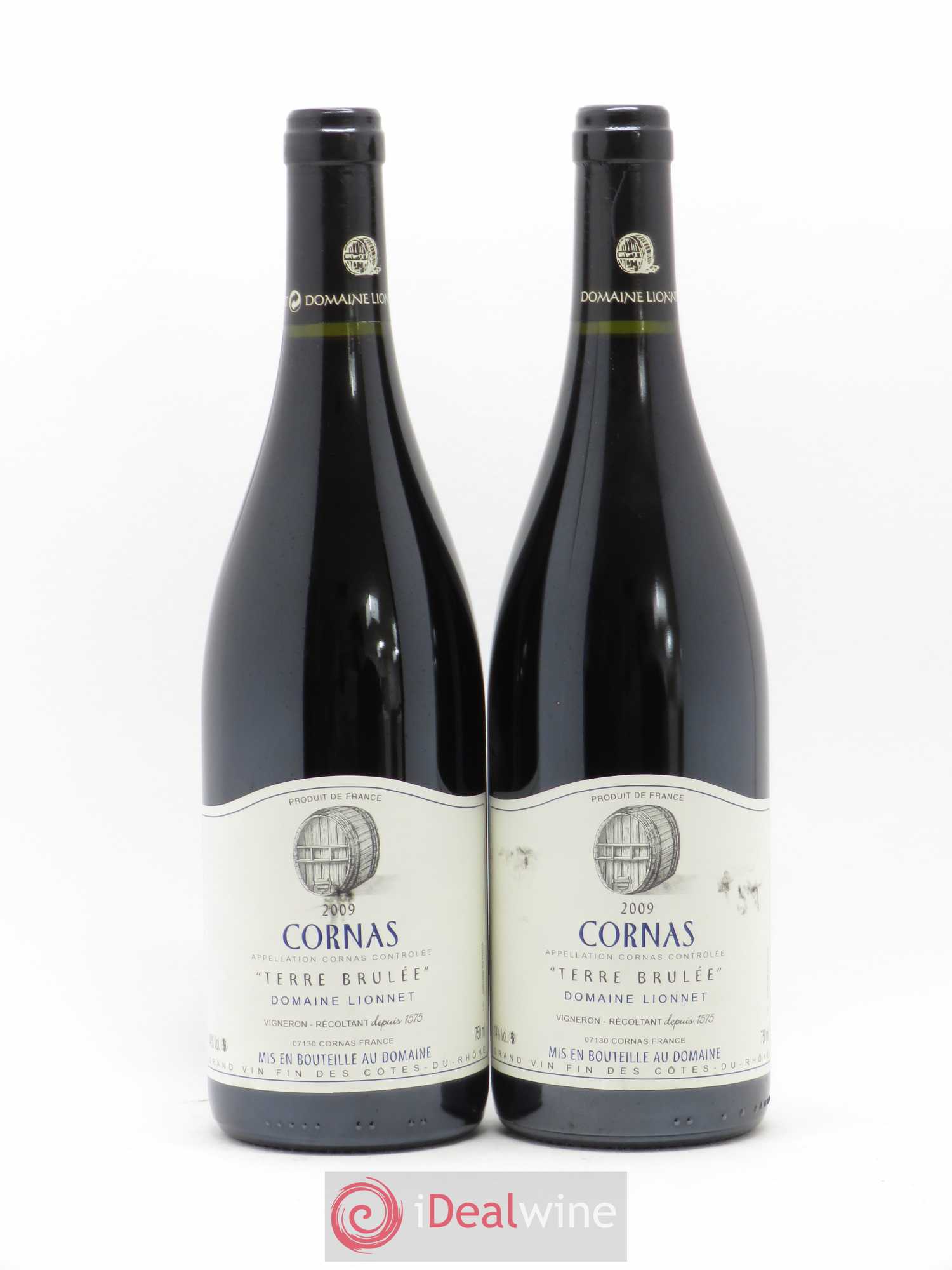 Cornas Terre Brûlée Domaine Lionnet 2009 - Posten von 2 Flaschen - 0