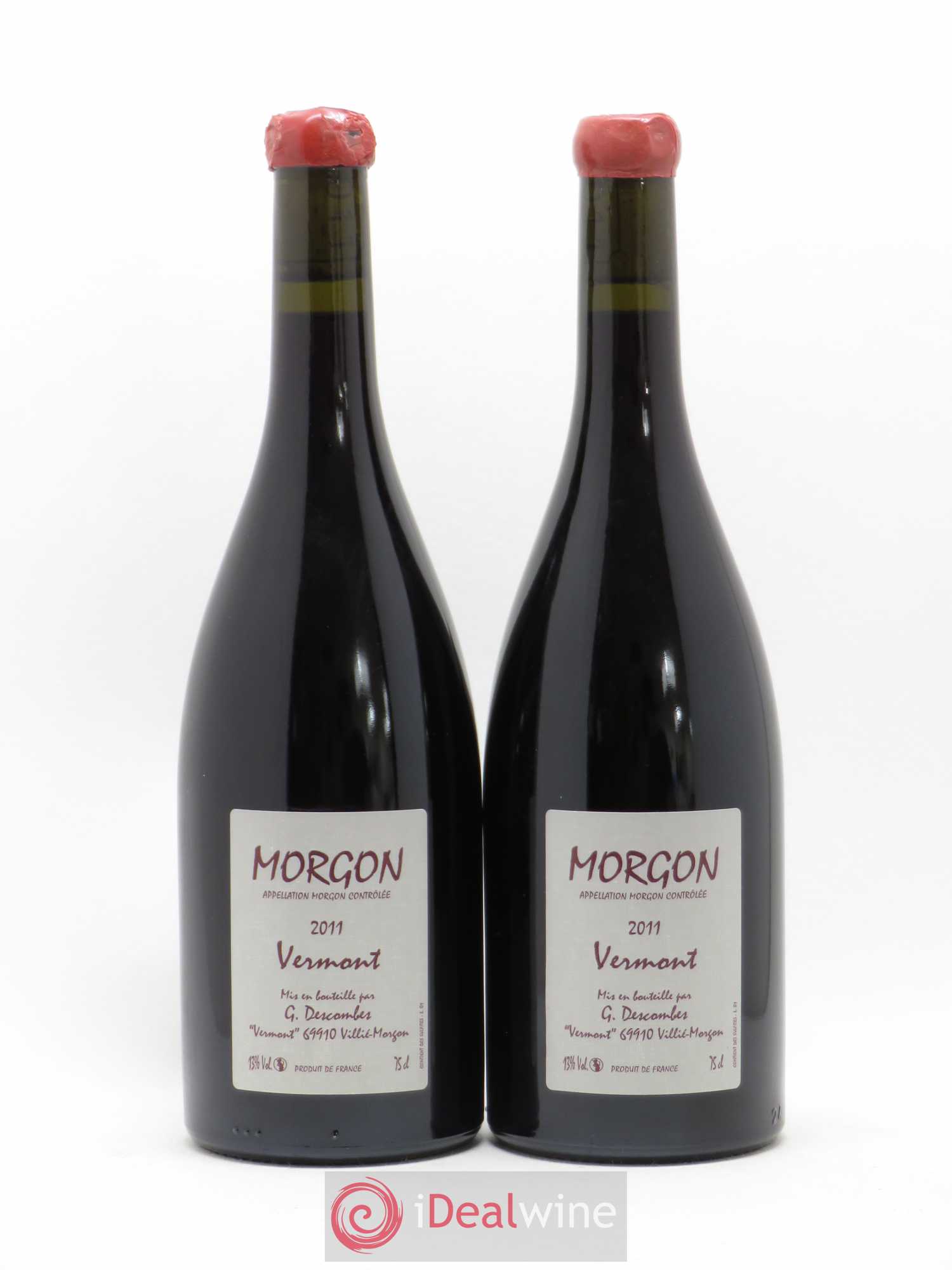 Morgon Vermont Georges Descombes 2011 - Lot de 2 bouteilles - 0