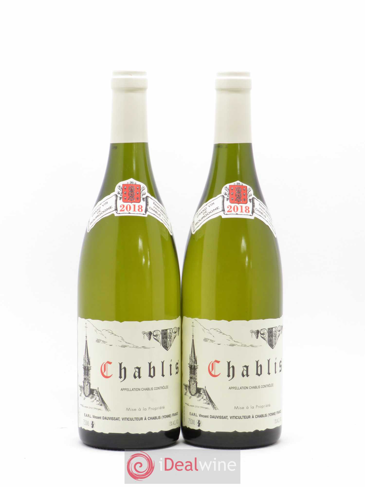 Chablis Vincent Dauvissat (Domaine) 2018 - Lot de 2 bouteilles - 0