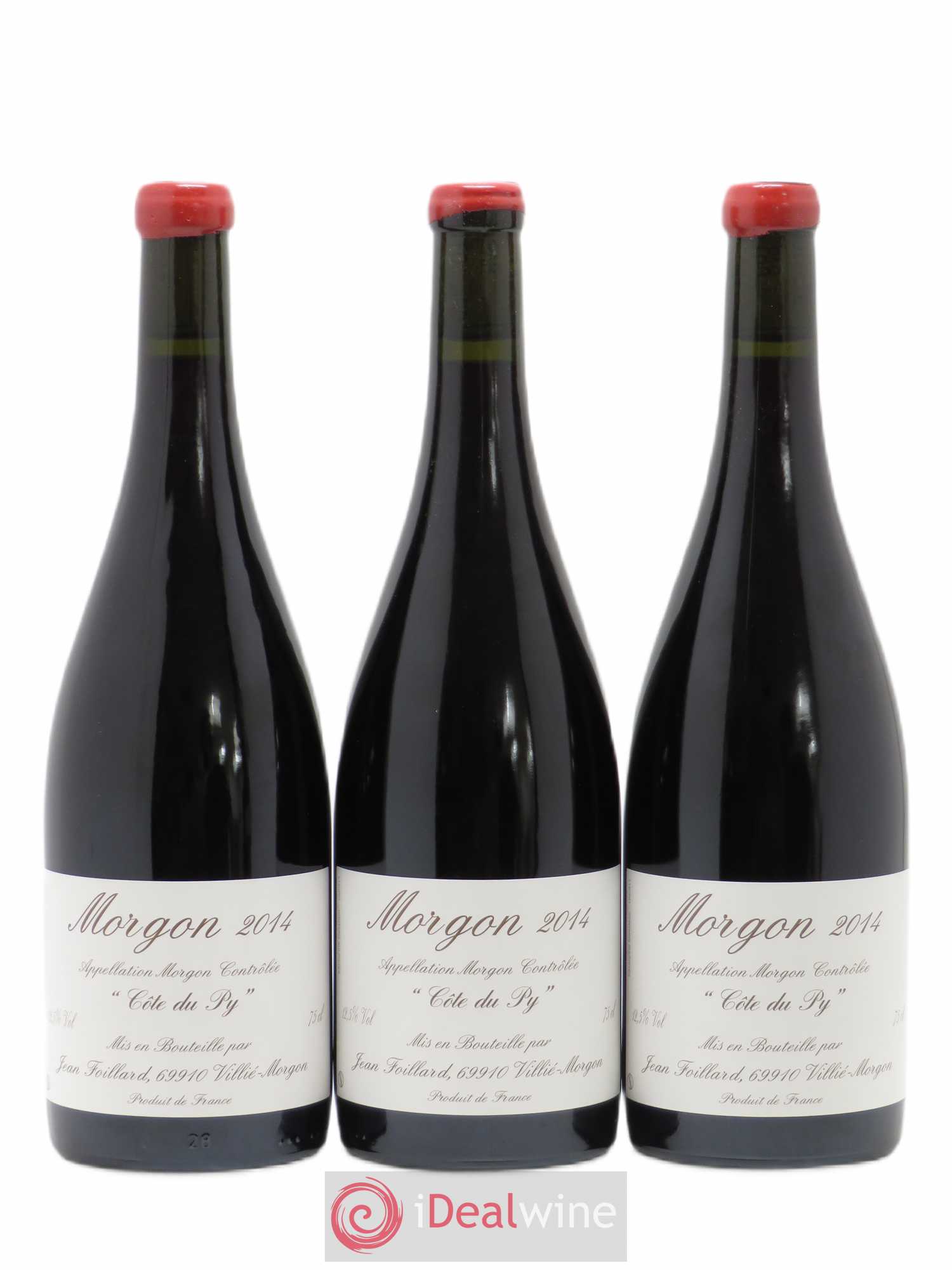 Morgon Côte du Py Jean Foillard (sans prix de réserve) 2014 - Lot de 3 bouteilles - 0