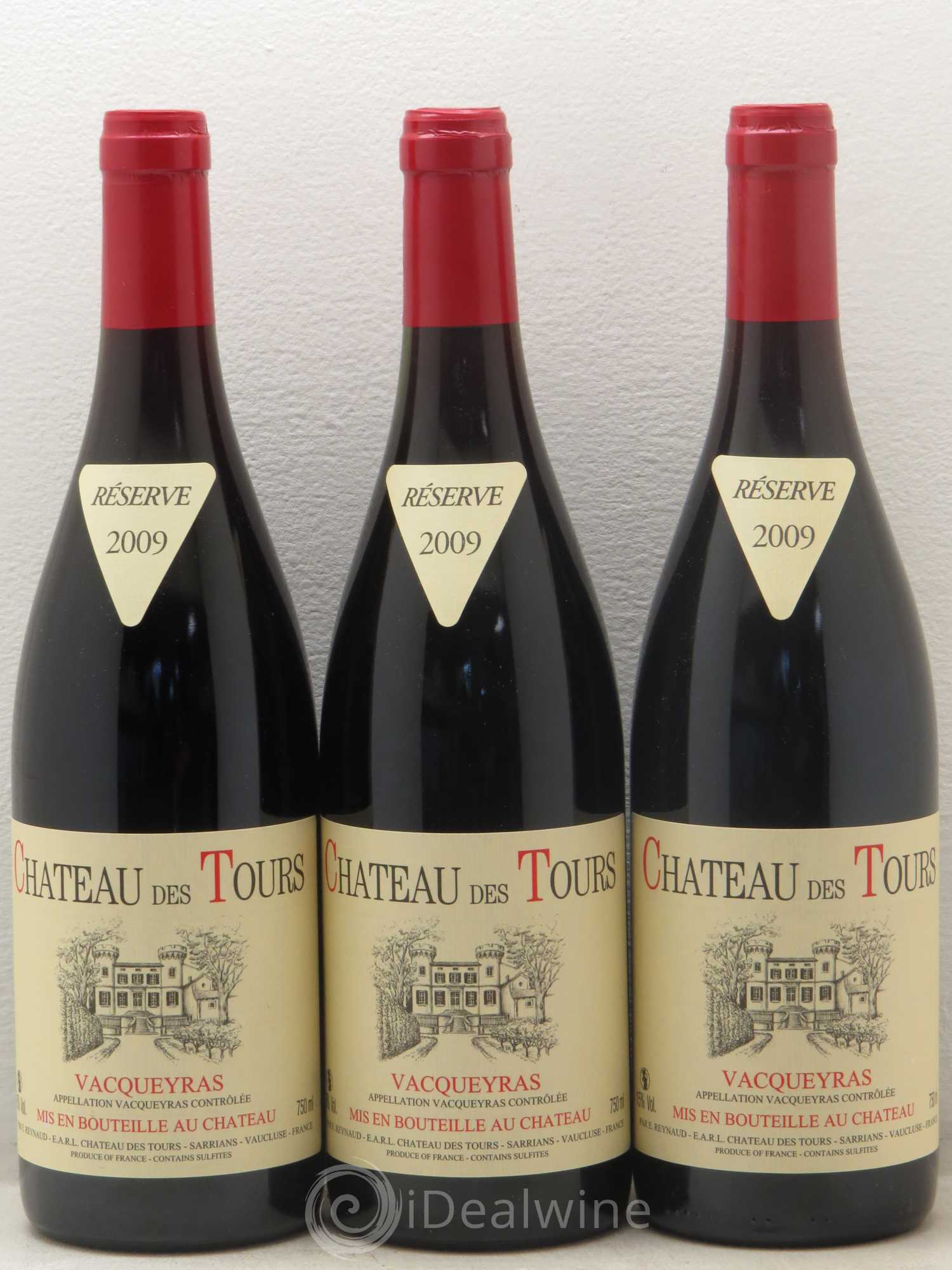 Vacqueyras Château des Tours Emmanuel Reynaud 2009 - Lot de 6 bouteilles - 2