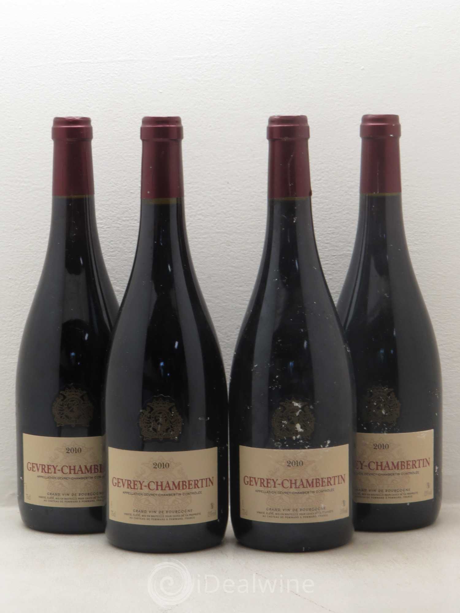 Gevrey-Chambertin Château de Pommard 2010 - Lot de 4 bouteilles - 0