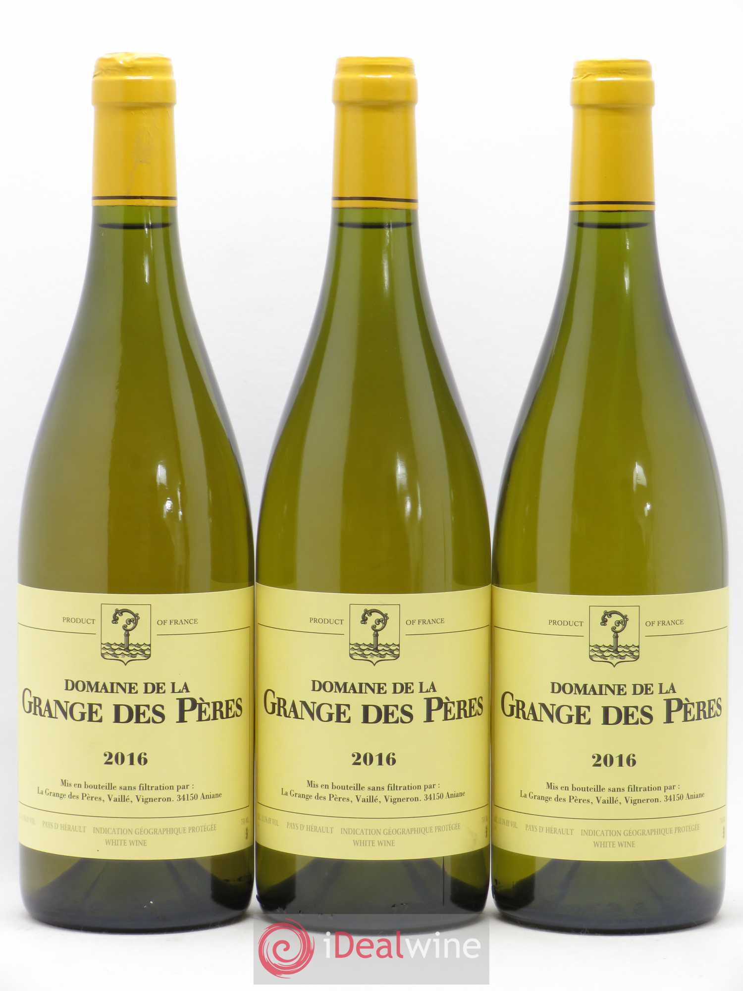 Pays d'Hérault Grange des Pères Laurent Vaillé 2016 - Lot de 3 bouteilles - 0