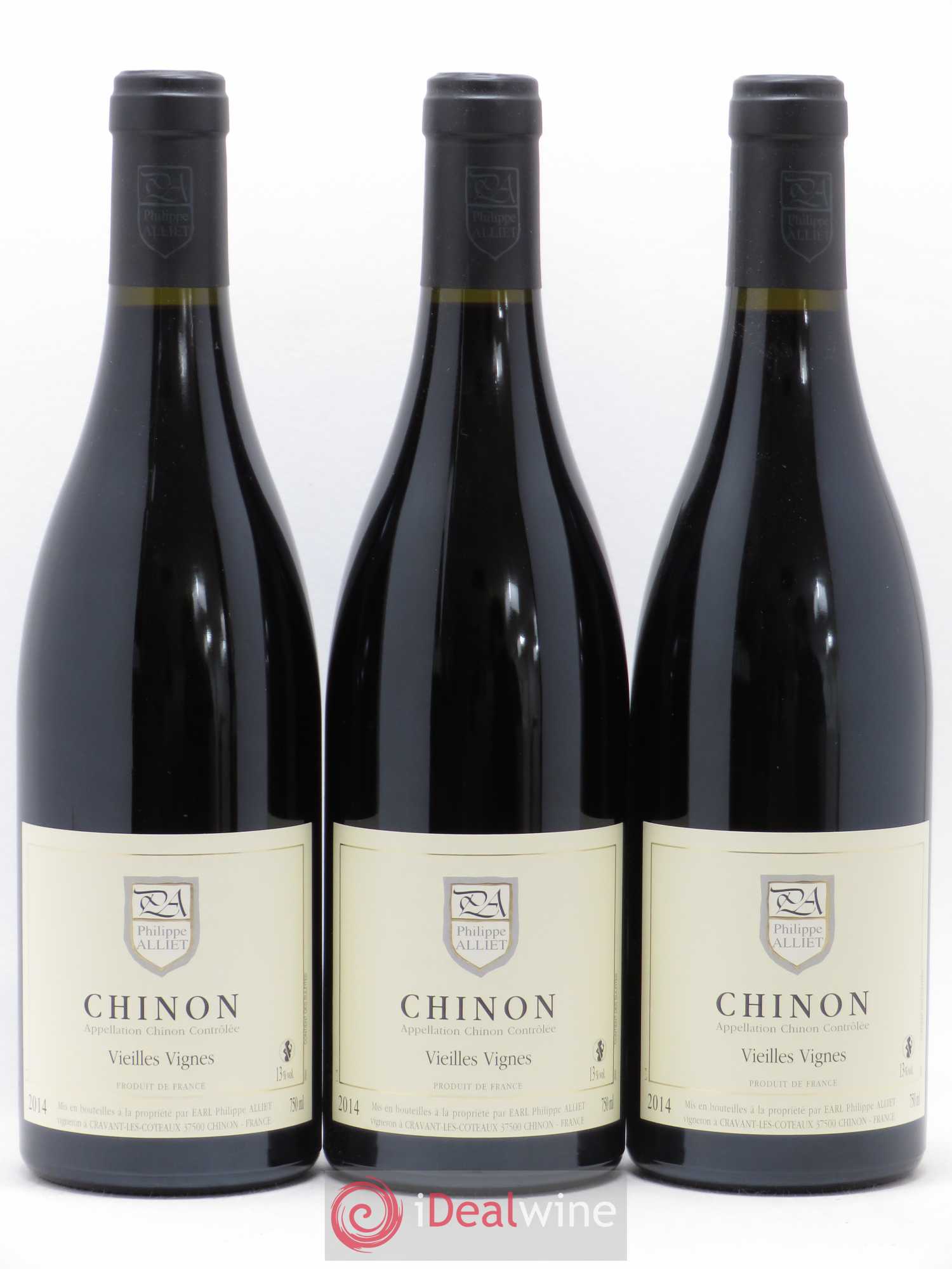 Chinon Vieilles Vignes Philippe Alliet 2014 - Lot de 3 bouteilles - 0