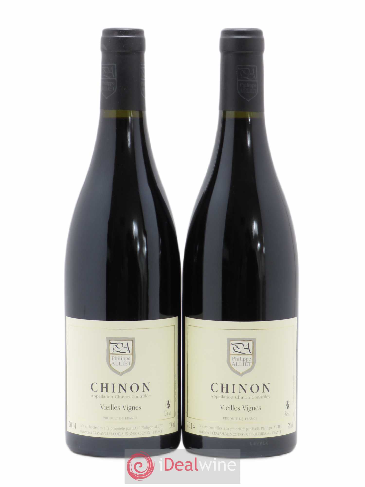 Chinon Vieilles Vignes Philippe Alliet (sans prix de réserve) 2014 - Lot de 2 bouteilles - 0