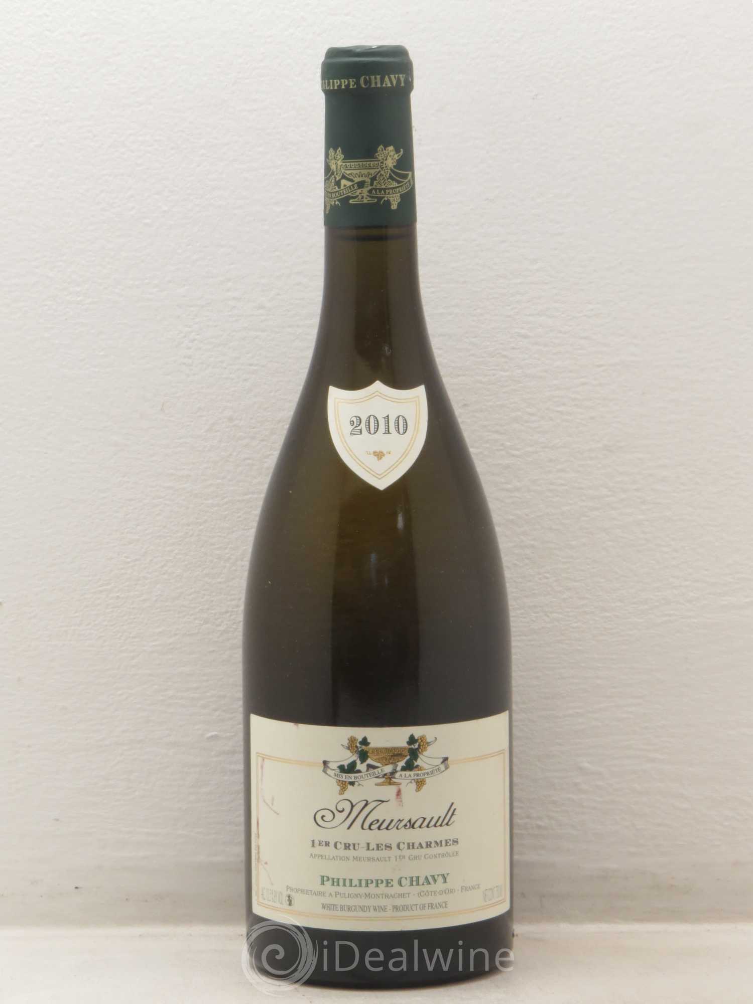 Meursault 1er Cru Les Charmes Chavy-Chouet 2010 - Lot de 1 bouteille - 0