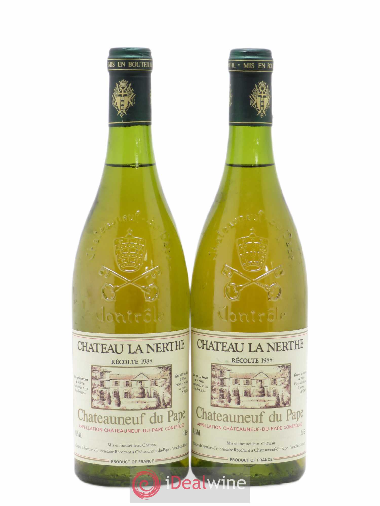Châteauneuf-du-Pape Château la Nerthe Famille Richard (sans prix de réserve) 1988 - Lot de 2 bouteilles - 0