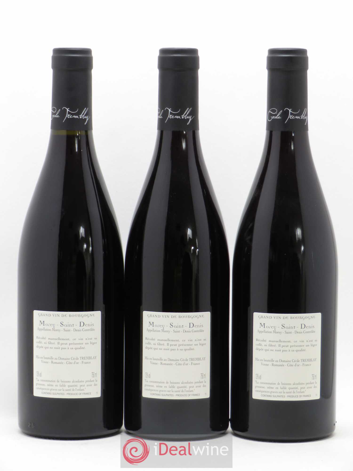 Morey-Saint-Denis Très Girard Cécile Tremblay 2017 - Lot de 3 bouteilles - 1