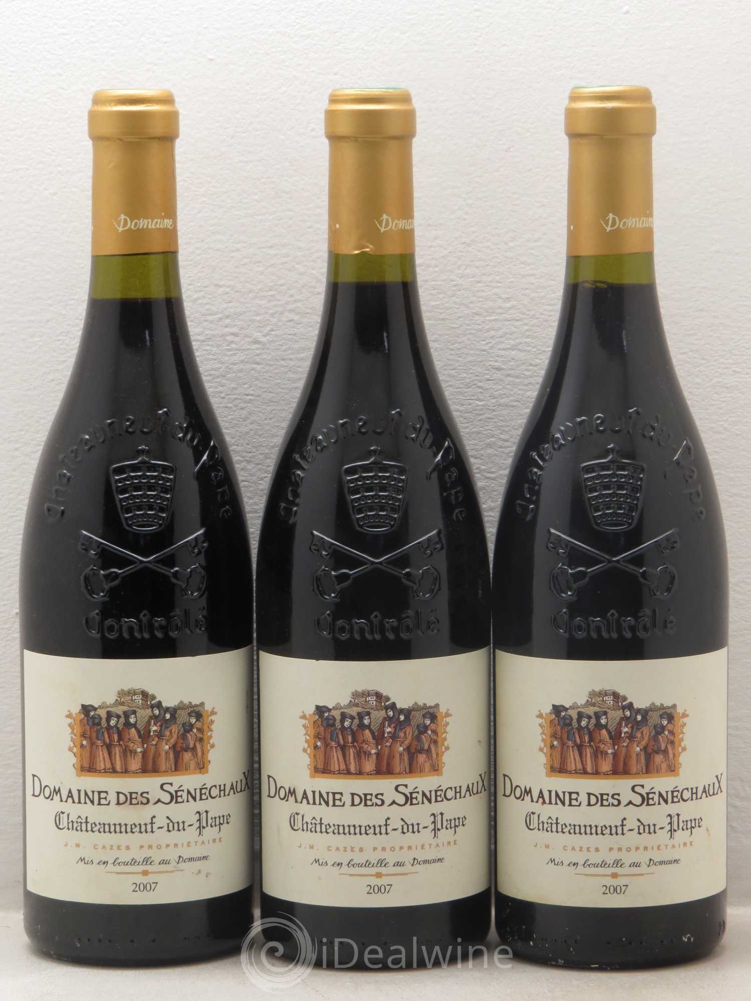 Châteauneuf-du-Pape Domaine Des Senechaux 2007 - Posten von 3 Flaschen - 0