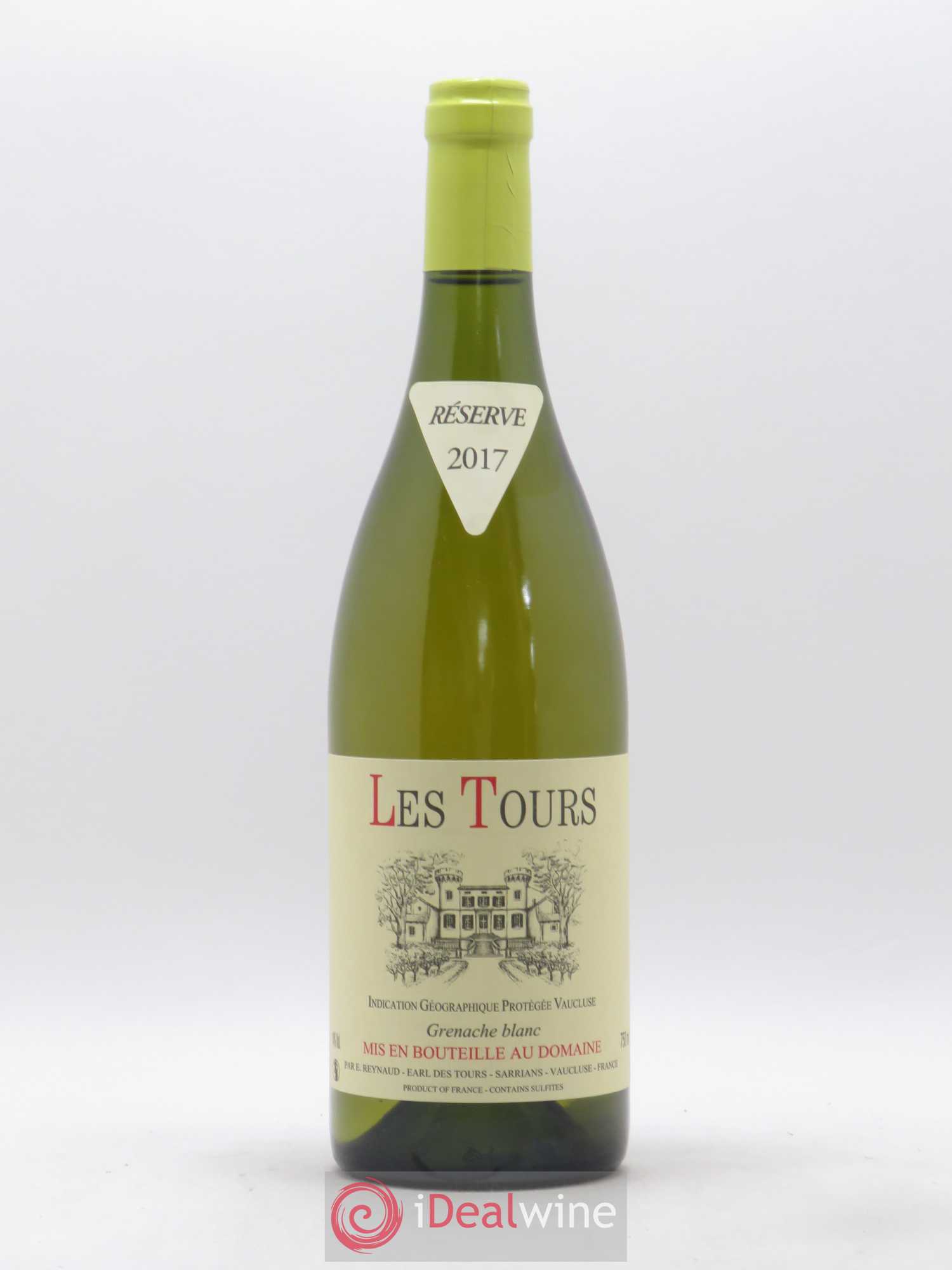 Vaucluse (Vin de Pays de Vaucluse) Les Tours Grenache Blanc Emmanuel Reynaud 2017 - Lot de 1 bouteille - 0