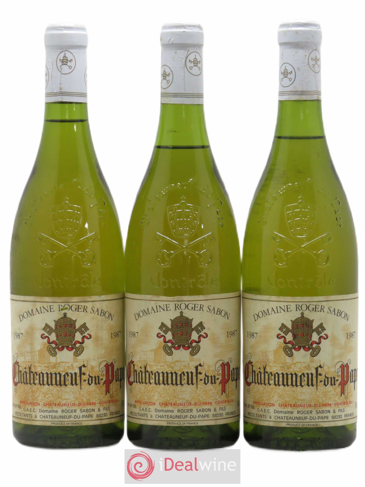 Châteauneuf-du-Pape Domaine Roger Sabon (sans prix de réserve) 1987 - Posten von 3 Flaschen - 0
