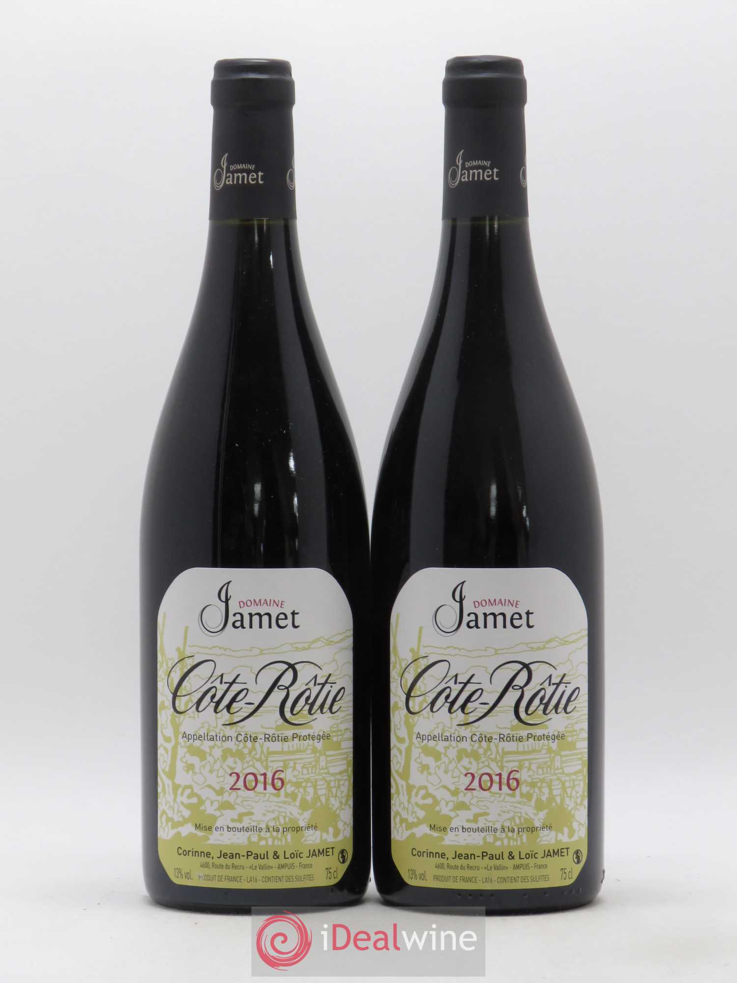 Côte-Rôtie Jamet (Domaine) 2016 - Lot de 2 bouteilles - 0