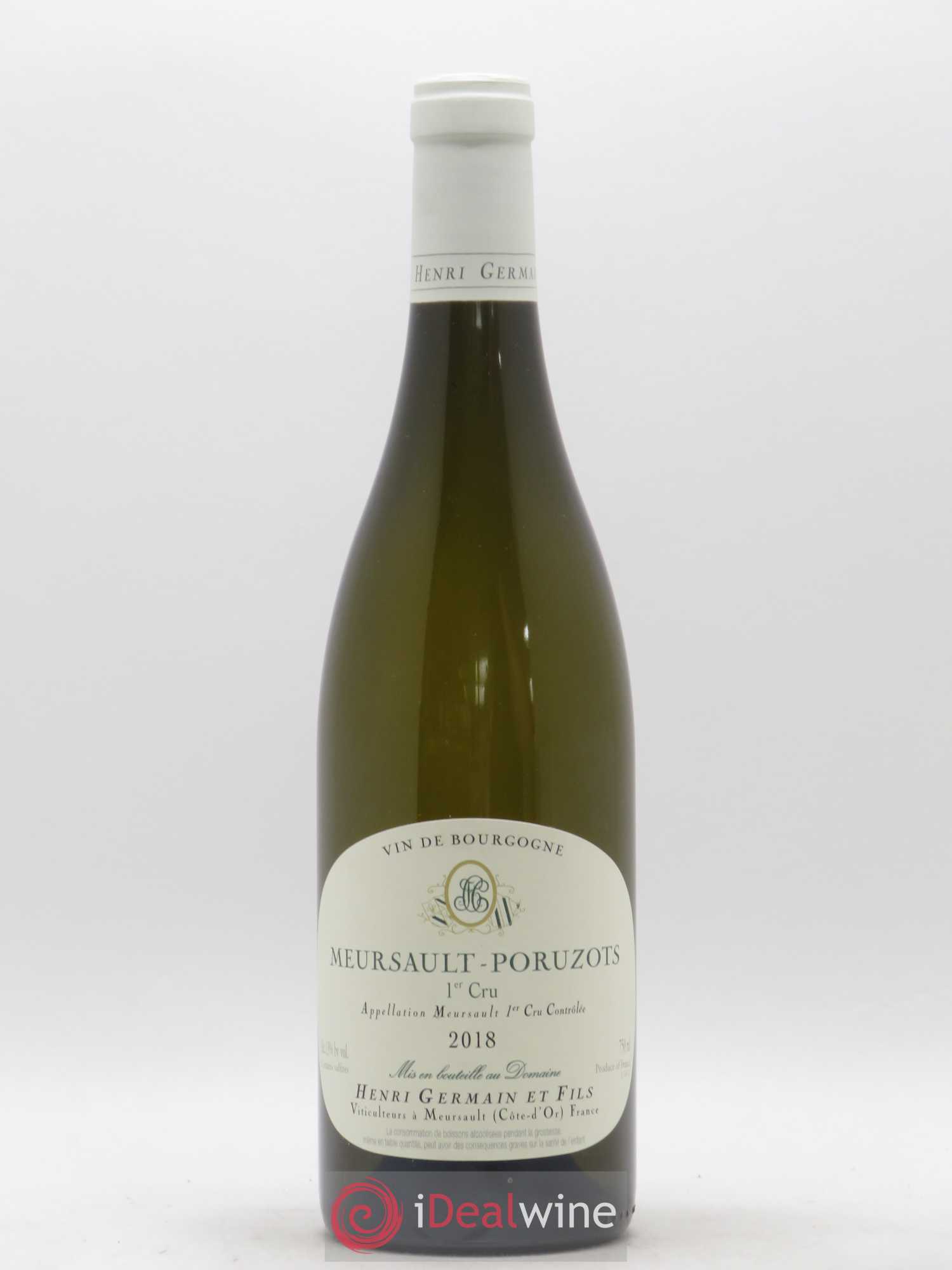 Meursault 1er Cru Poruzots Henri Germain 2018 - Lot de 1 bouteille - 0