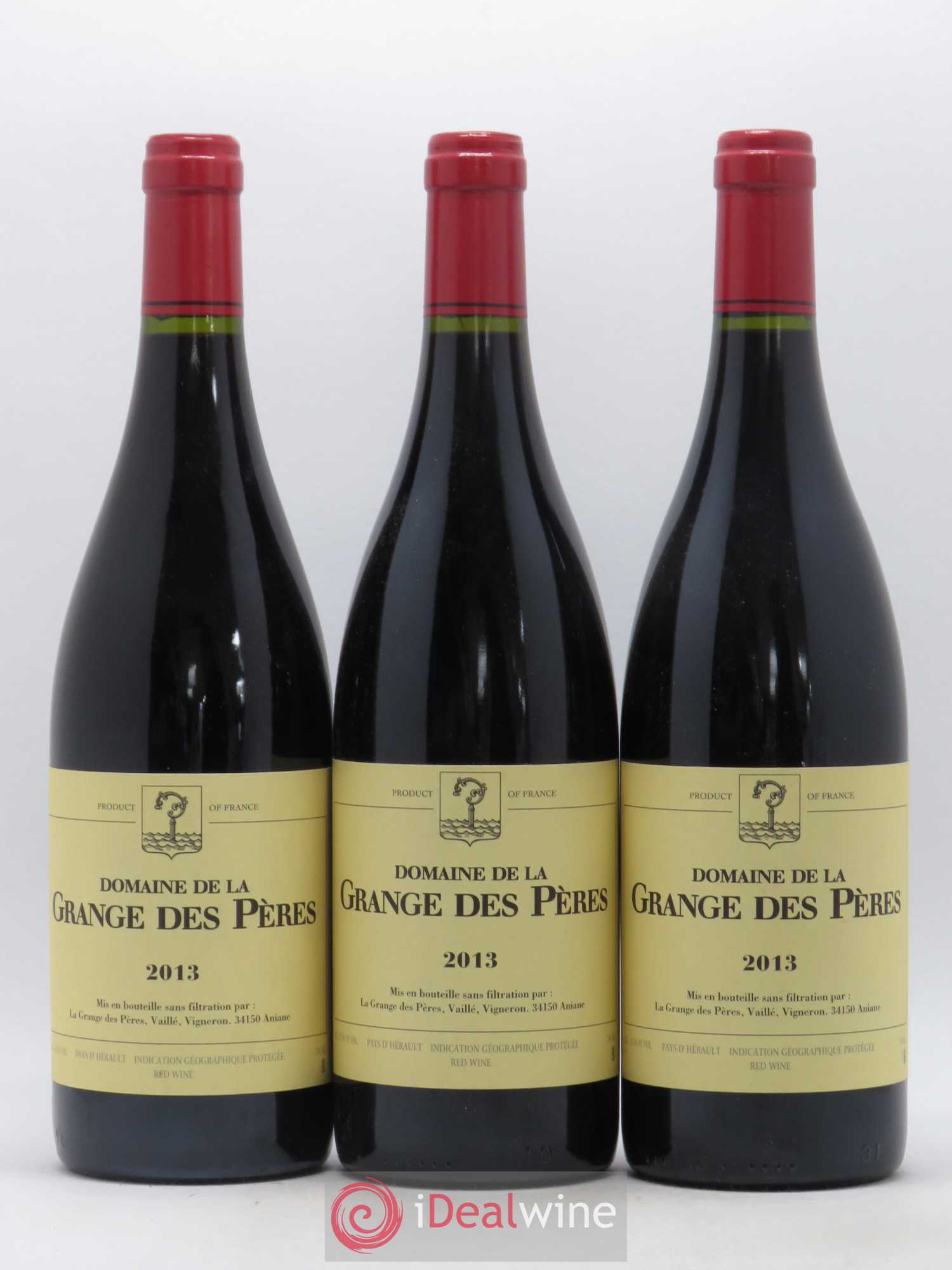 Pays d'Hérault Grange des Pères Laurent Vaillé 2013 - Lot de 3 bouteilles - 0