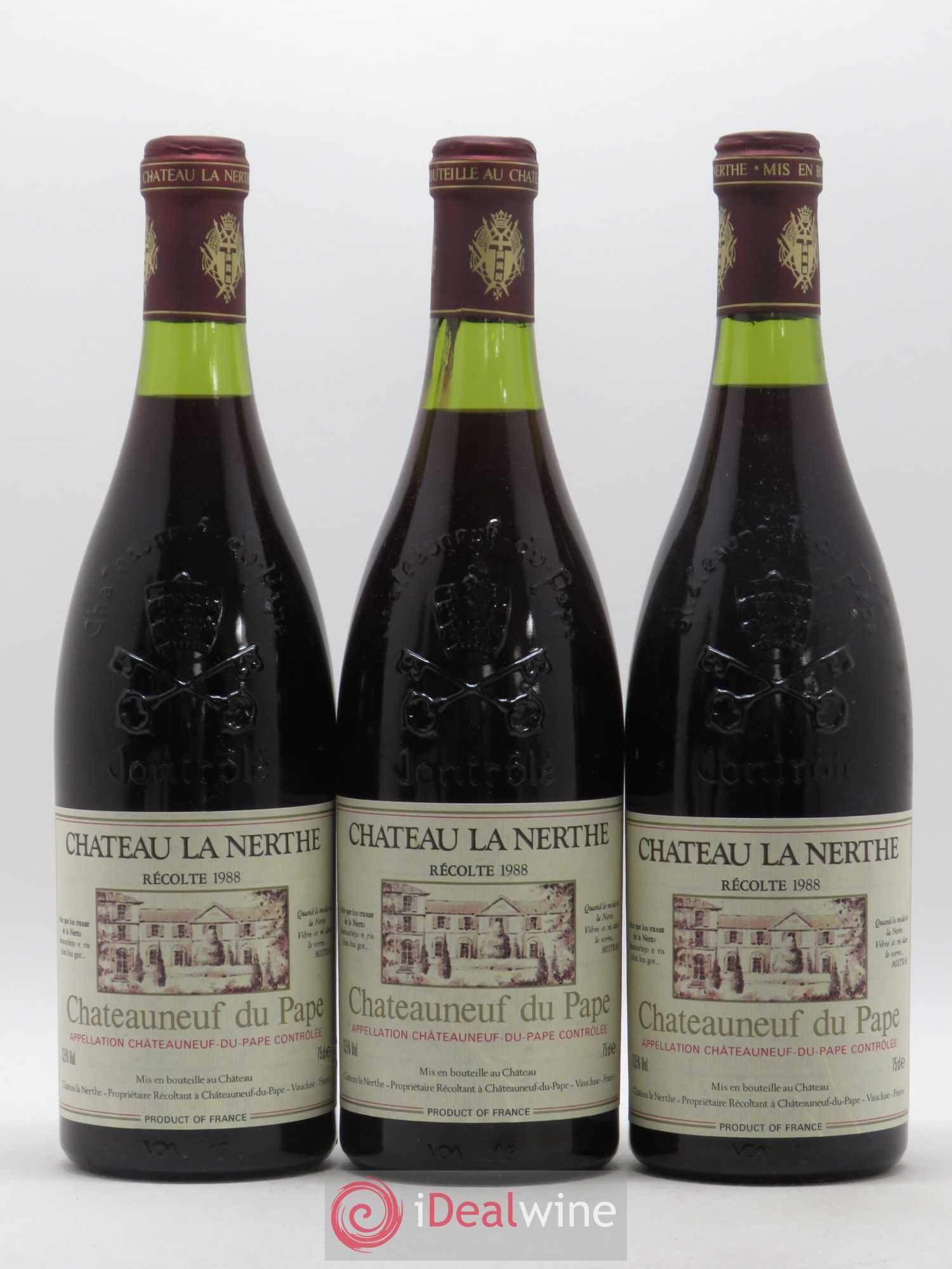 Châteauneuf-du-Pape Château la Nerthe Famille Richard 1988 - Lot de 6 bouteilles - 2