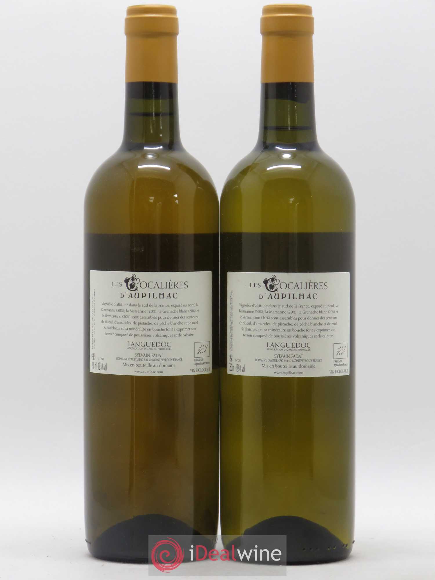 Languedoc Aupilhac (Domaine d') Les Cocalières Sylvain Fadat 2012 - Lot de 2 bouteilles - 1